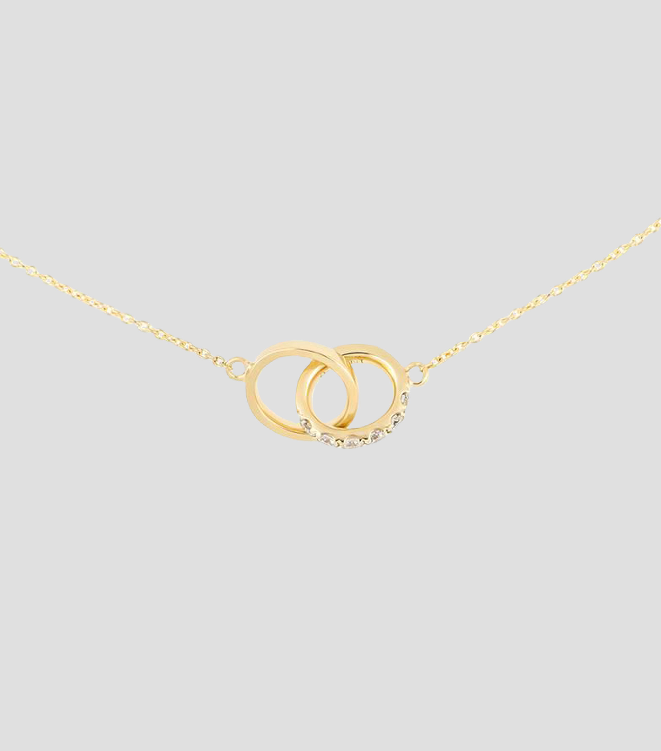 Gargantilla en oro amarillo de 18 kilates con diamante Mujer
