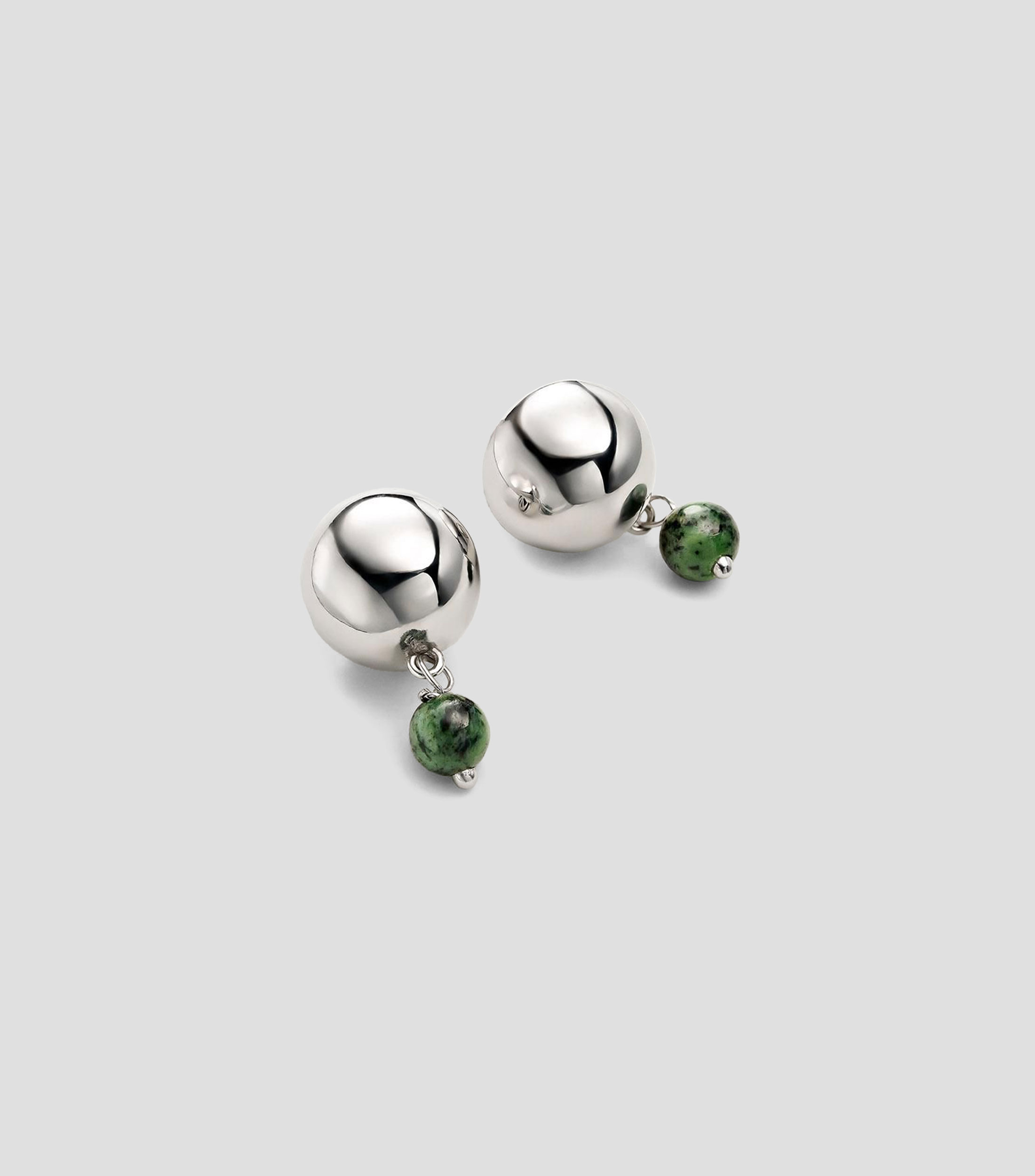 Aretes en plata .925 con jaspe Rissaga Mujer