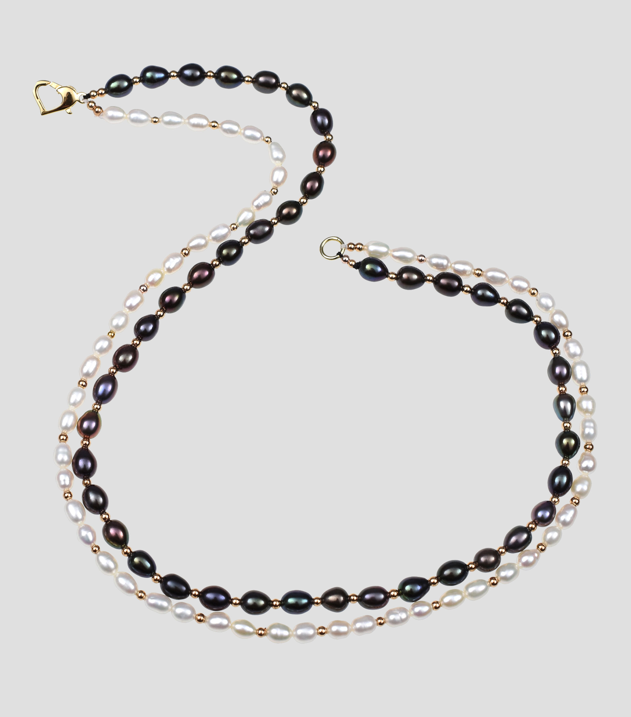 Collar Doble con perlas Mujer