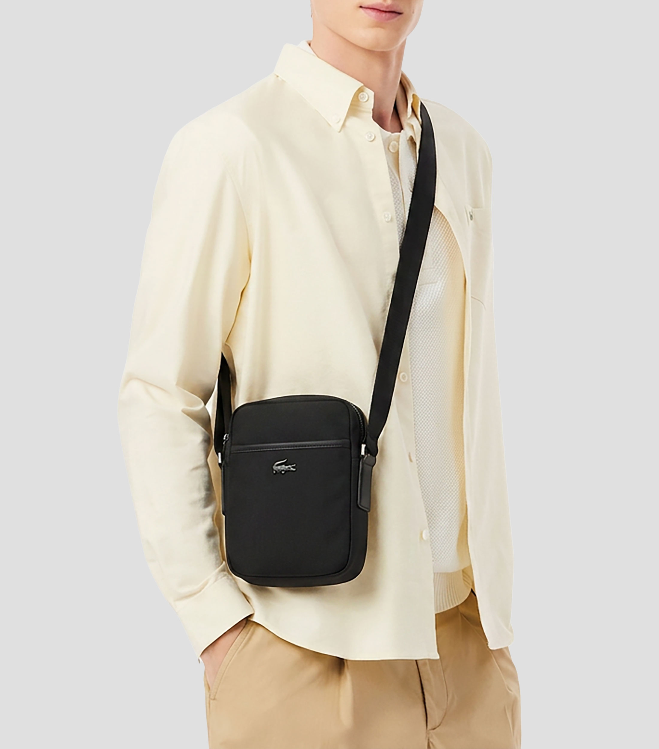 Bolso Crossbody con microdiseños Hombre