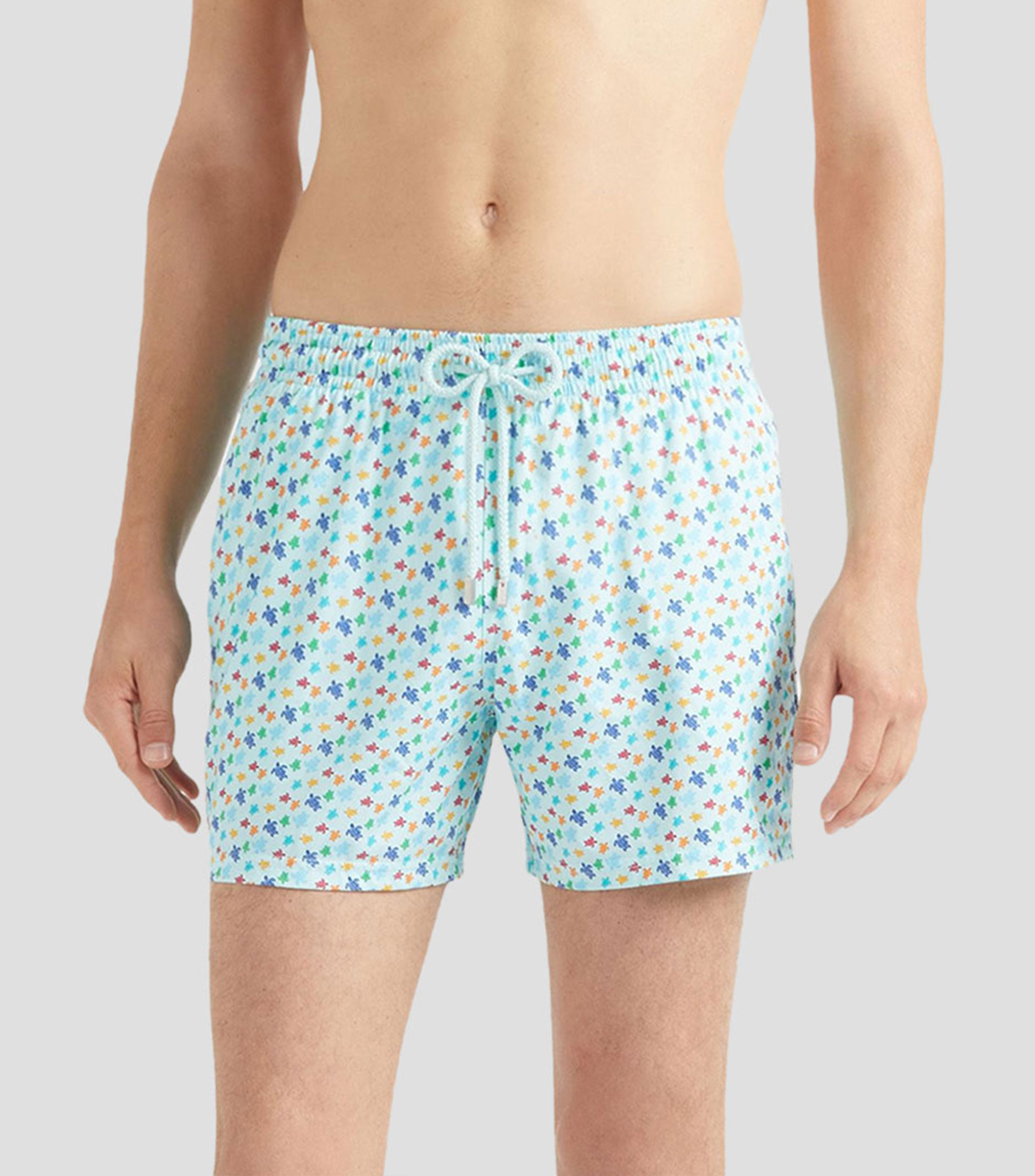 Traje de baño corto estampado Hombre