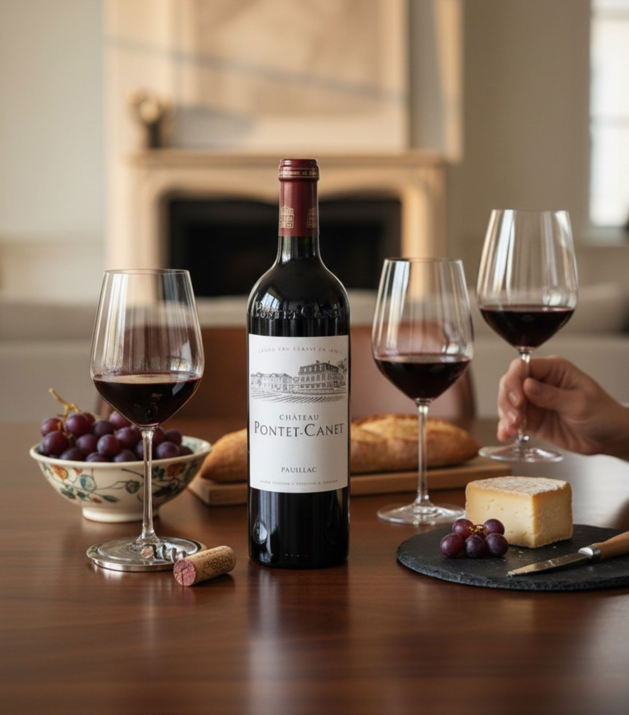 Vino tinto ensamble Château Pontet Canet 2021, Francia, 750 ml