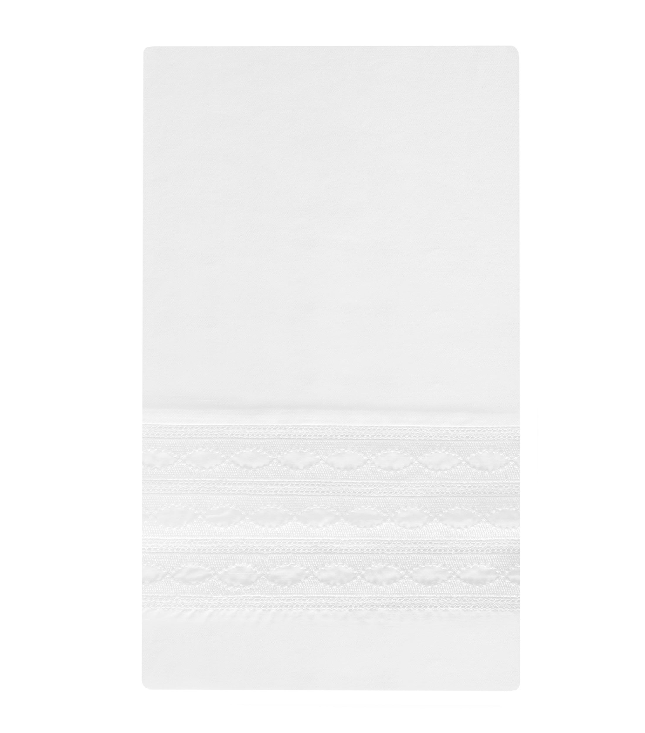 Juego de Sabanas Matrimonial Queen Size en Algodon Sylvia Blanco