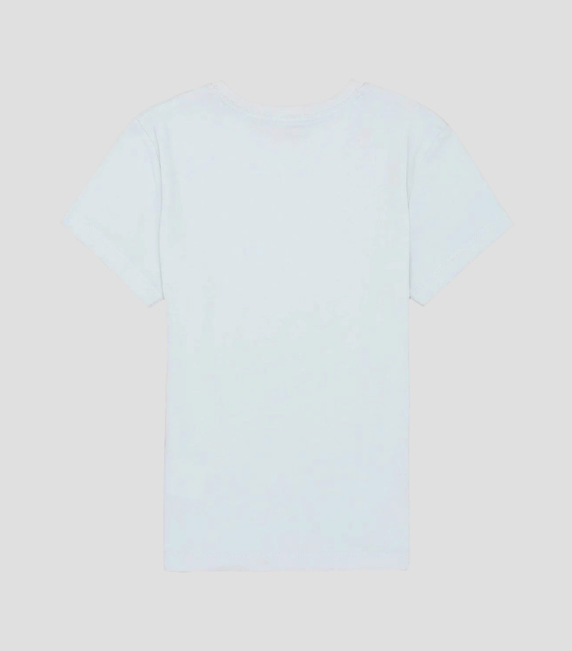 Playera cuello redondo manga corta con estampado Niña