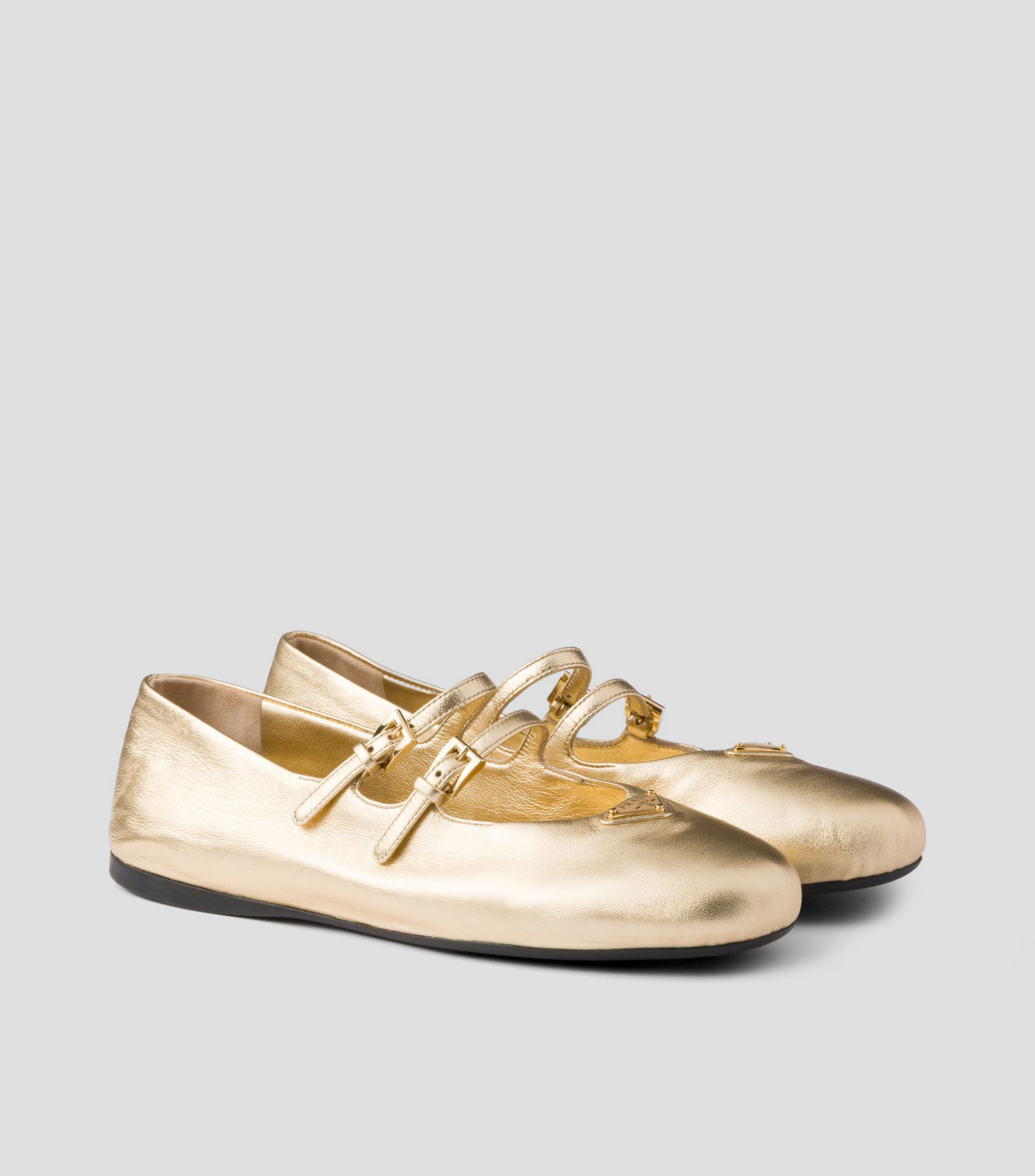 Flats en piel Mujer