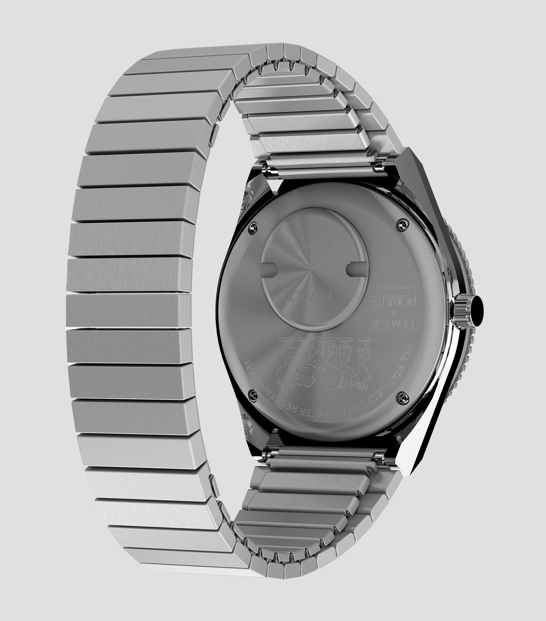 Reloj para Mujer Peanuts Q Flowers casual plateado