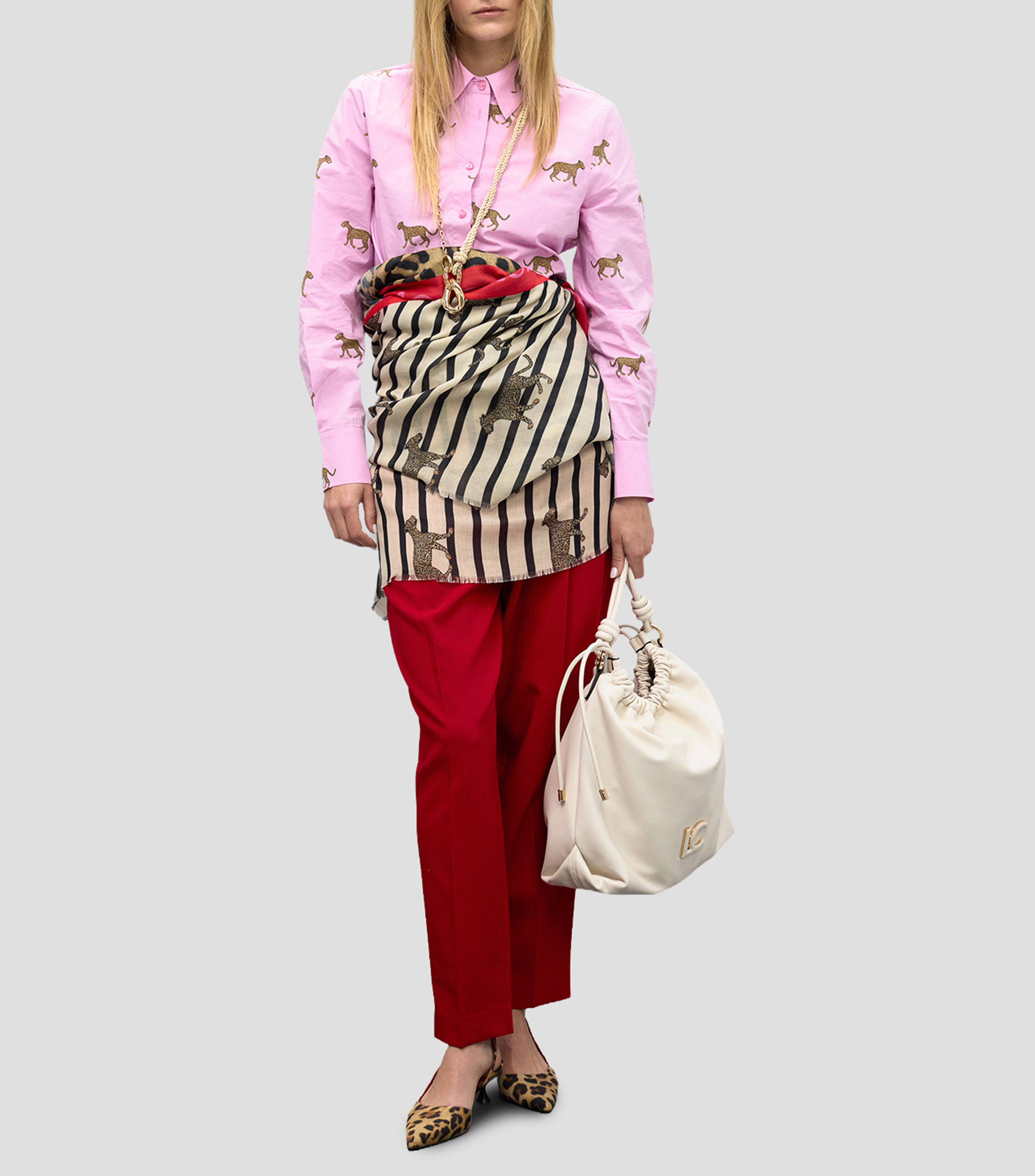 Foulard a rayas Mujer