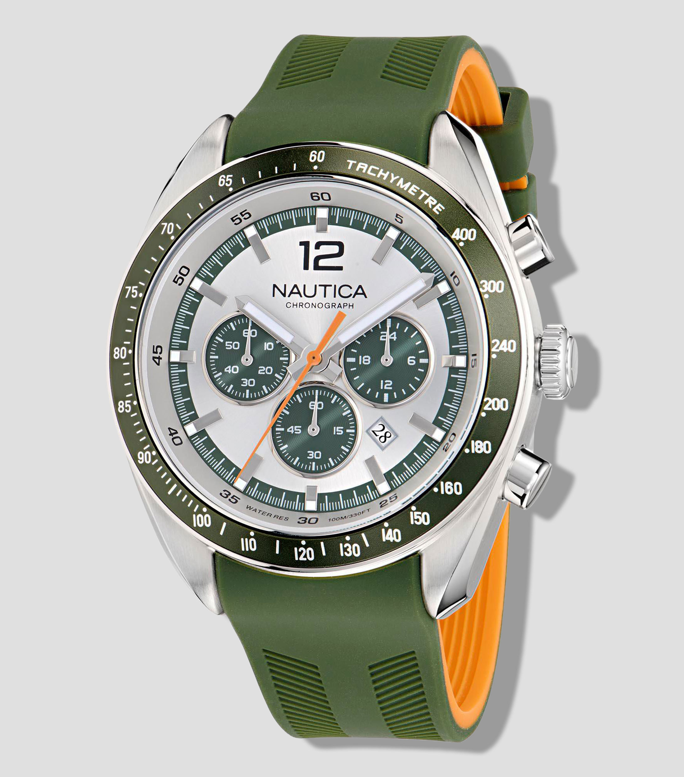 Reloj para Hombre Kedge Casual Plateado, Verde