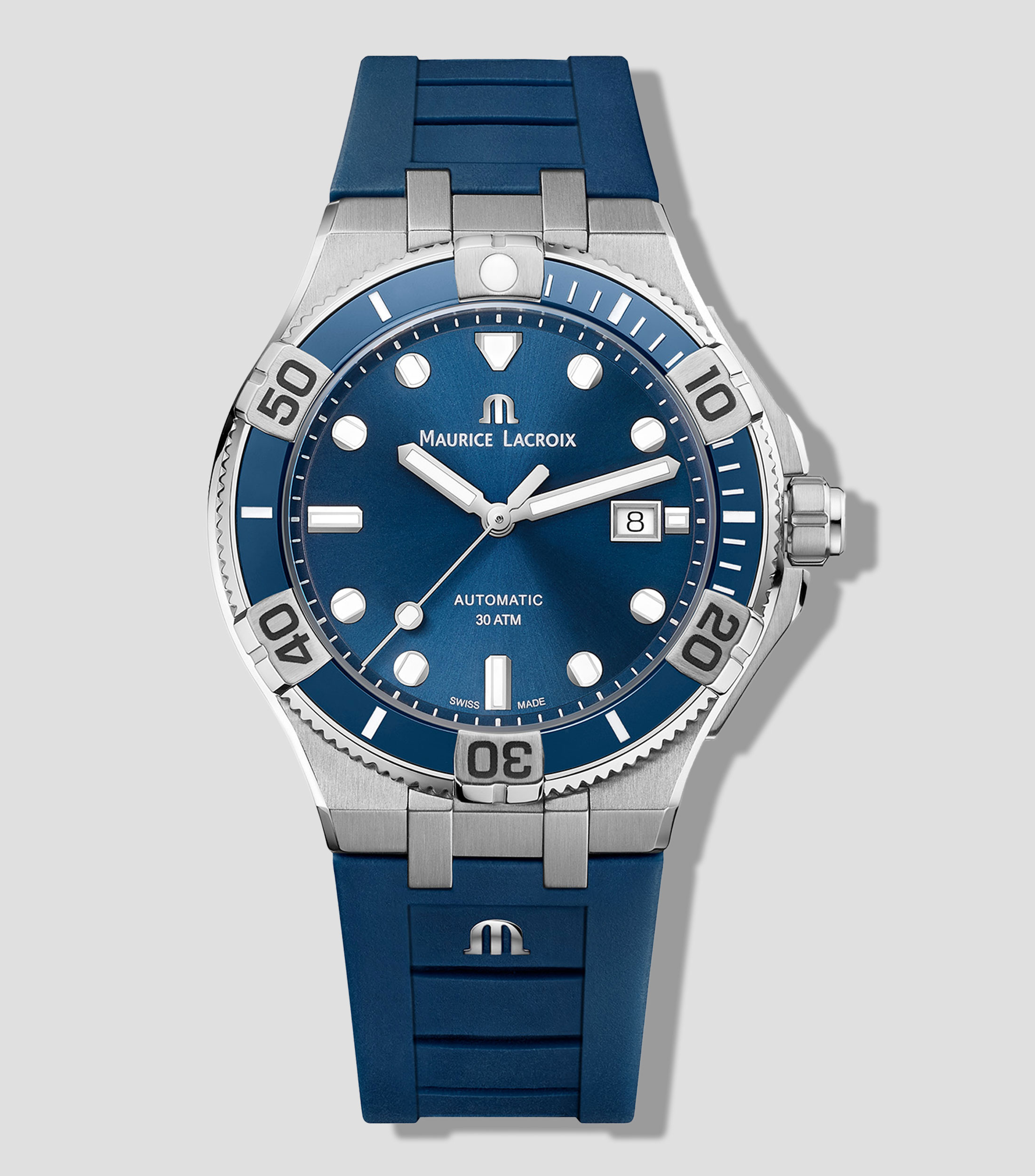 Reloj para hombre Aikon, Casual, Plateado, Azul