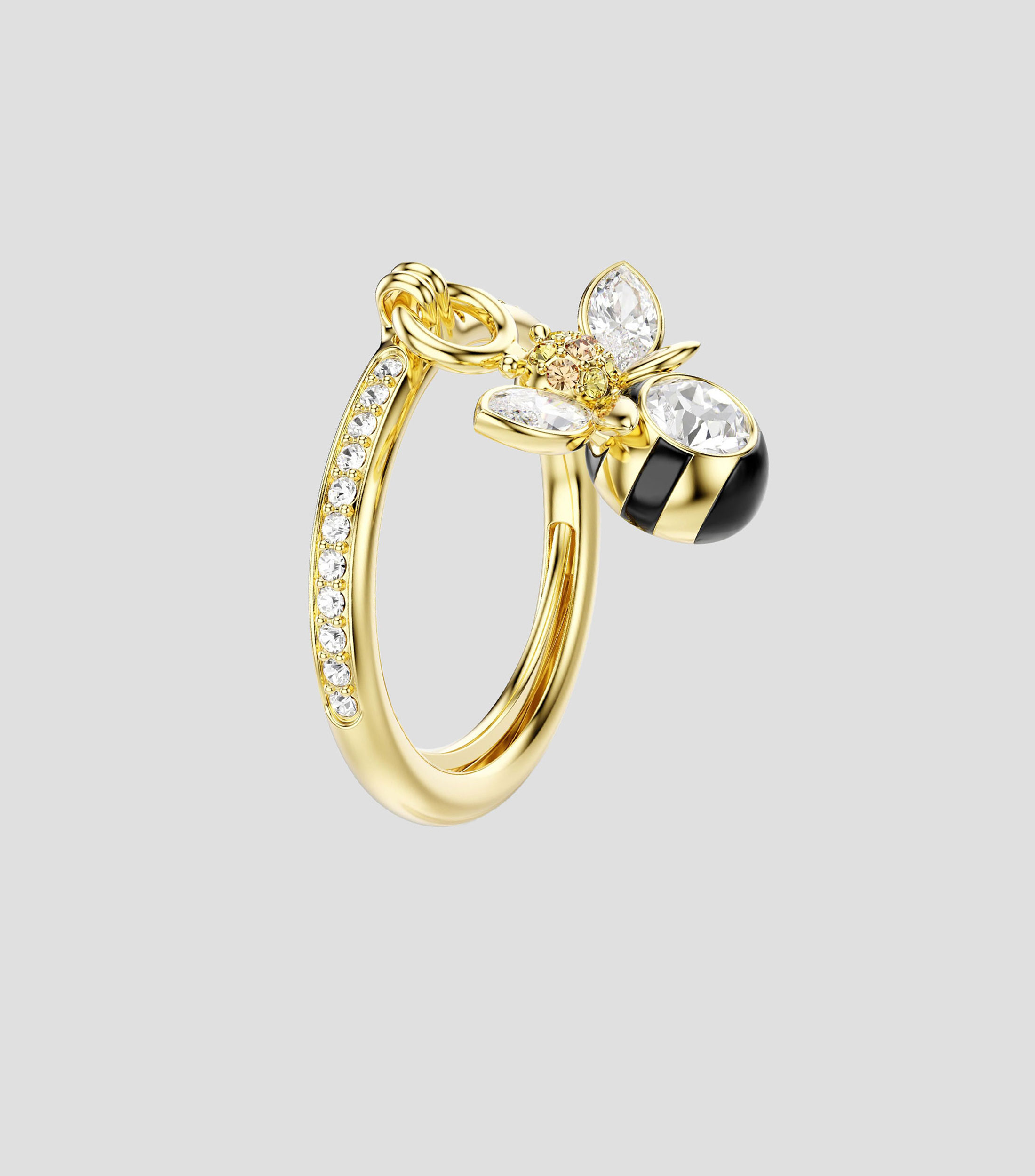 Anillo Abeja con cristales Mujer
