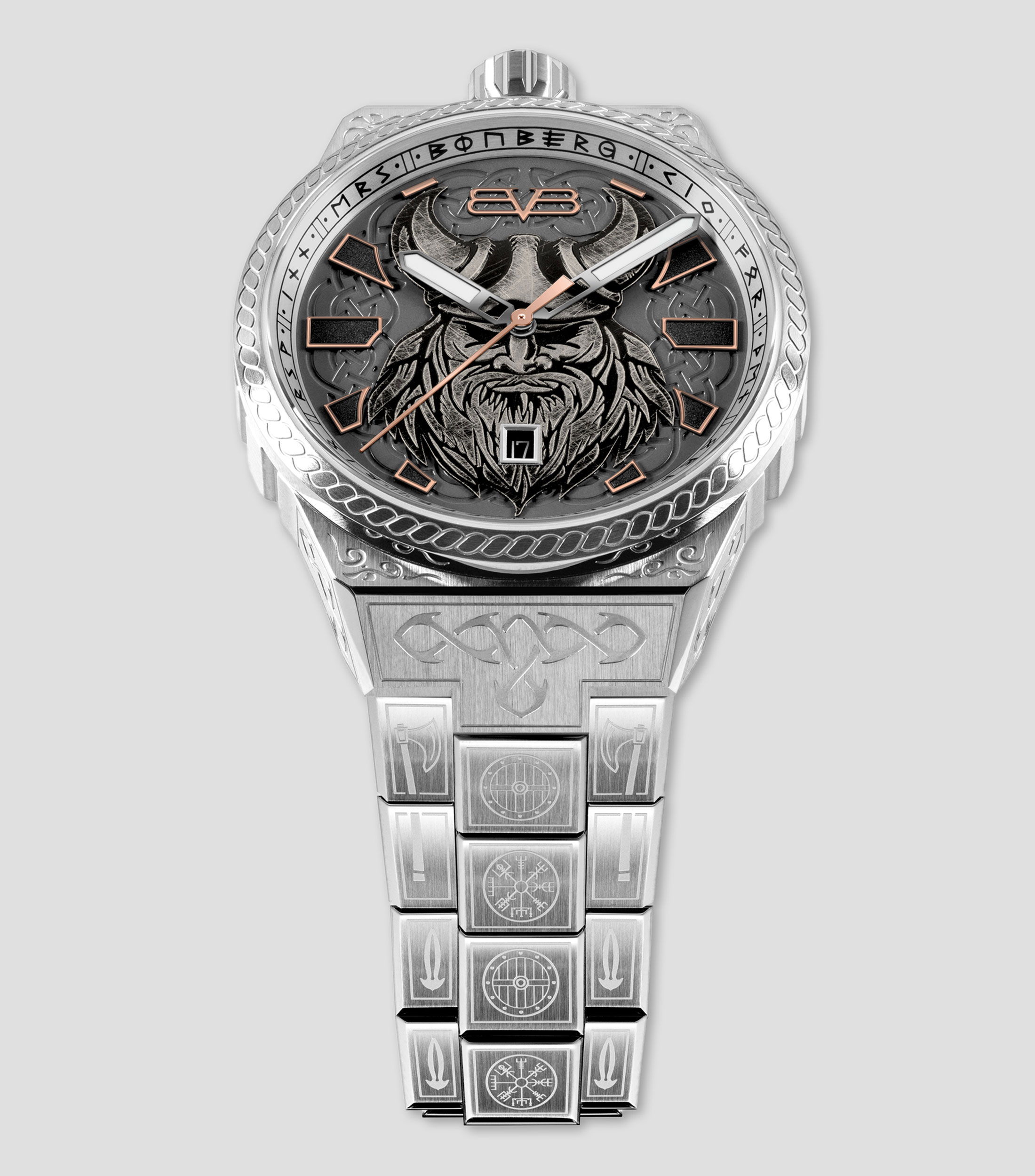 Reloj para Hombre Neo Viking Casual, Plateado