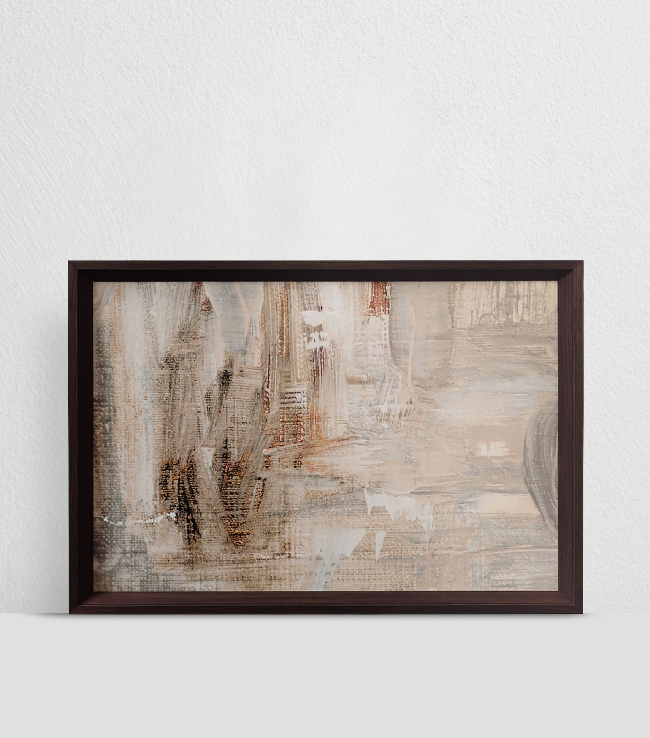 Cuadro Canvas abstracto en madera
