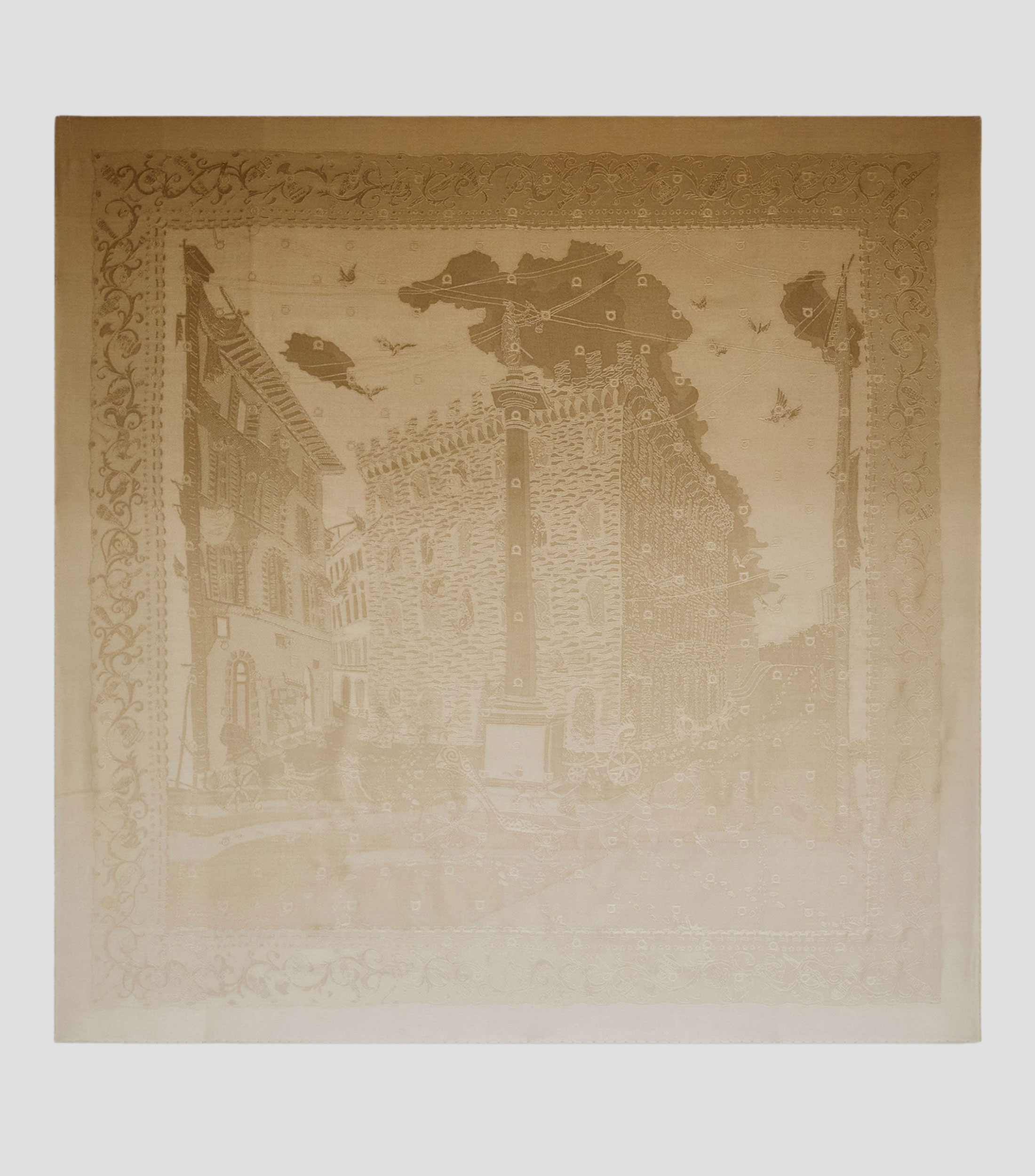 Pañuelo de seda jacquard Palazzo Mujer