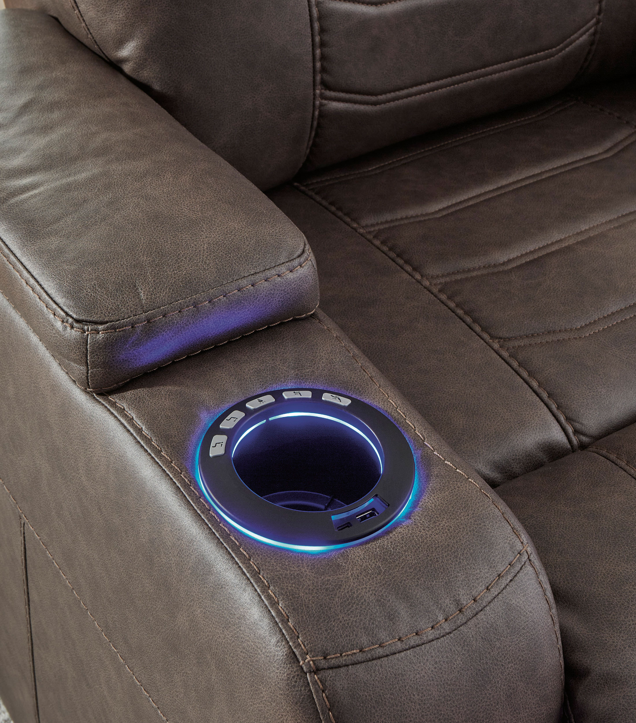 Sillón reclinable eléctrico Stadion Café