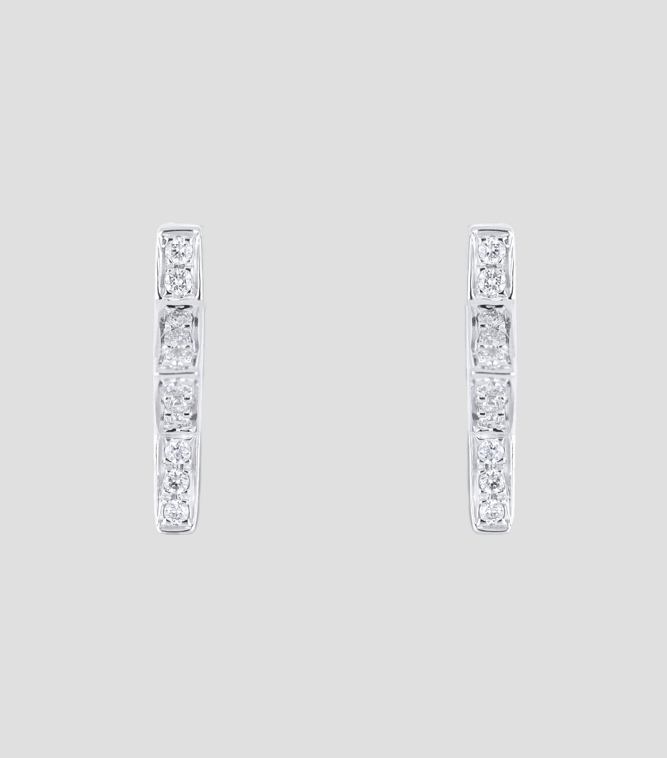 Aretes en oro 18 Kts con diamantes Mujer