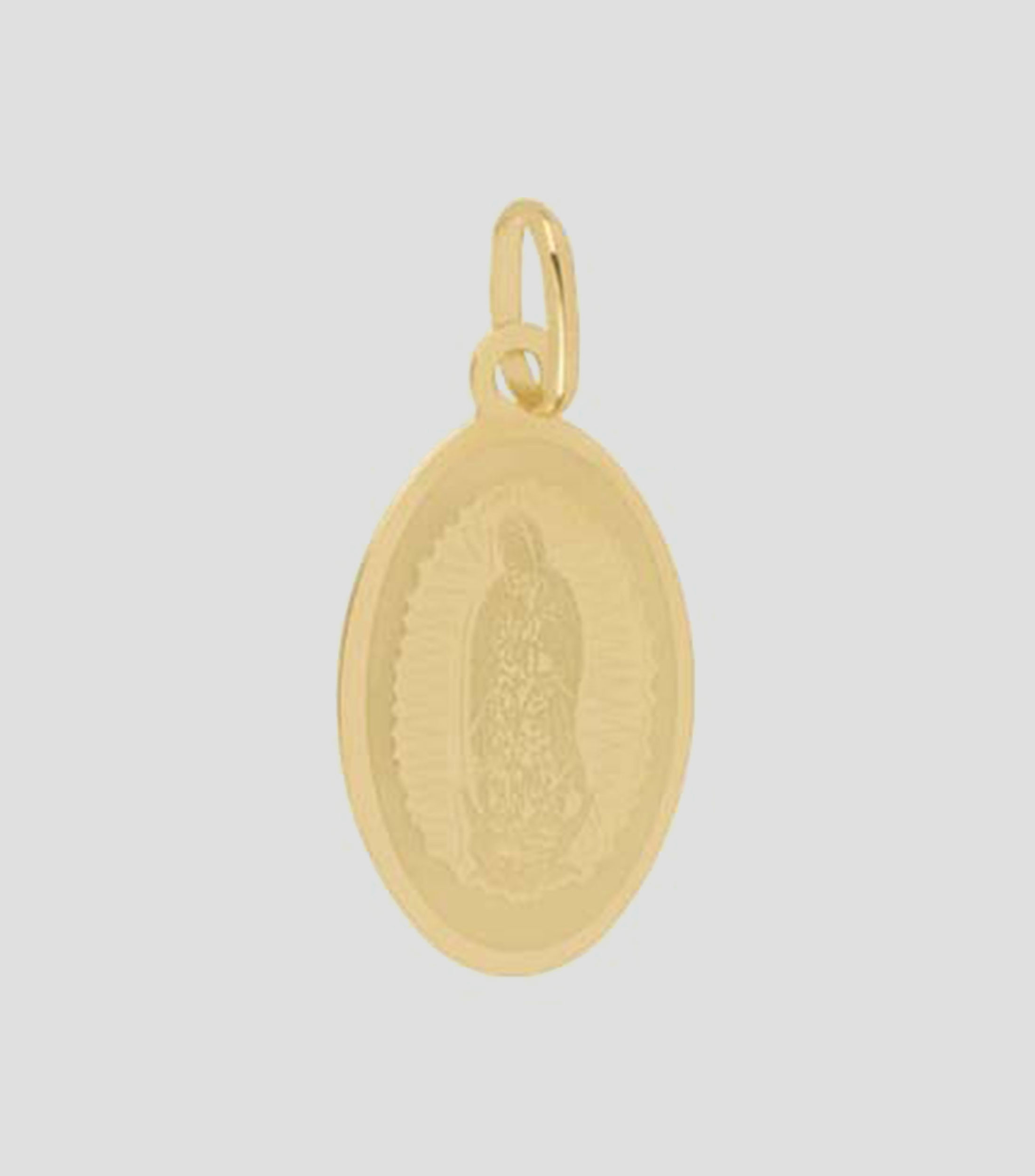 Medalla en oro amarillo 14 Kilates Virgen de Guadalupe Unisex