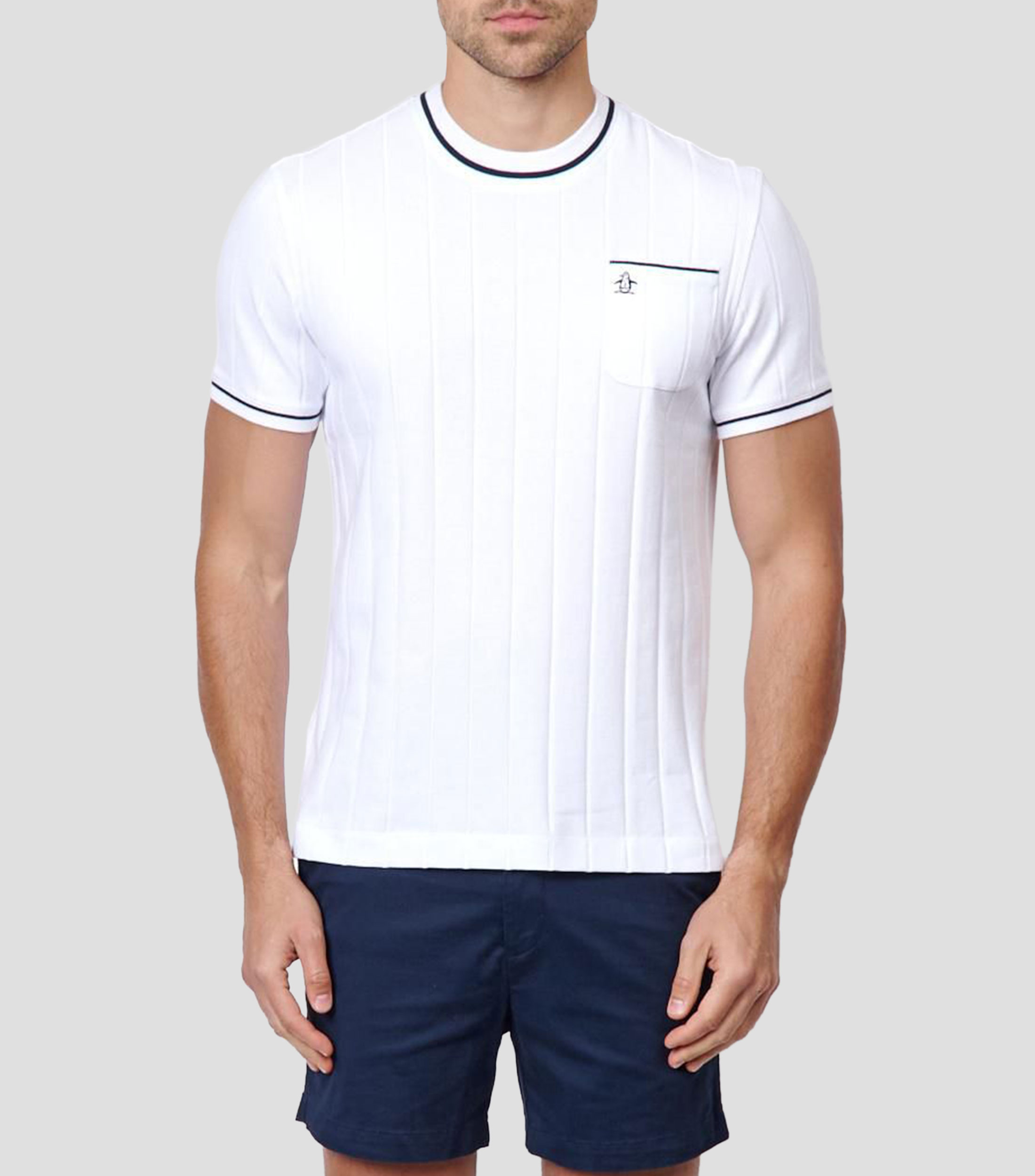 Playera cuello redondo manga corta lisa Hombre