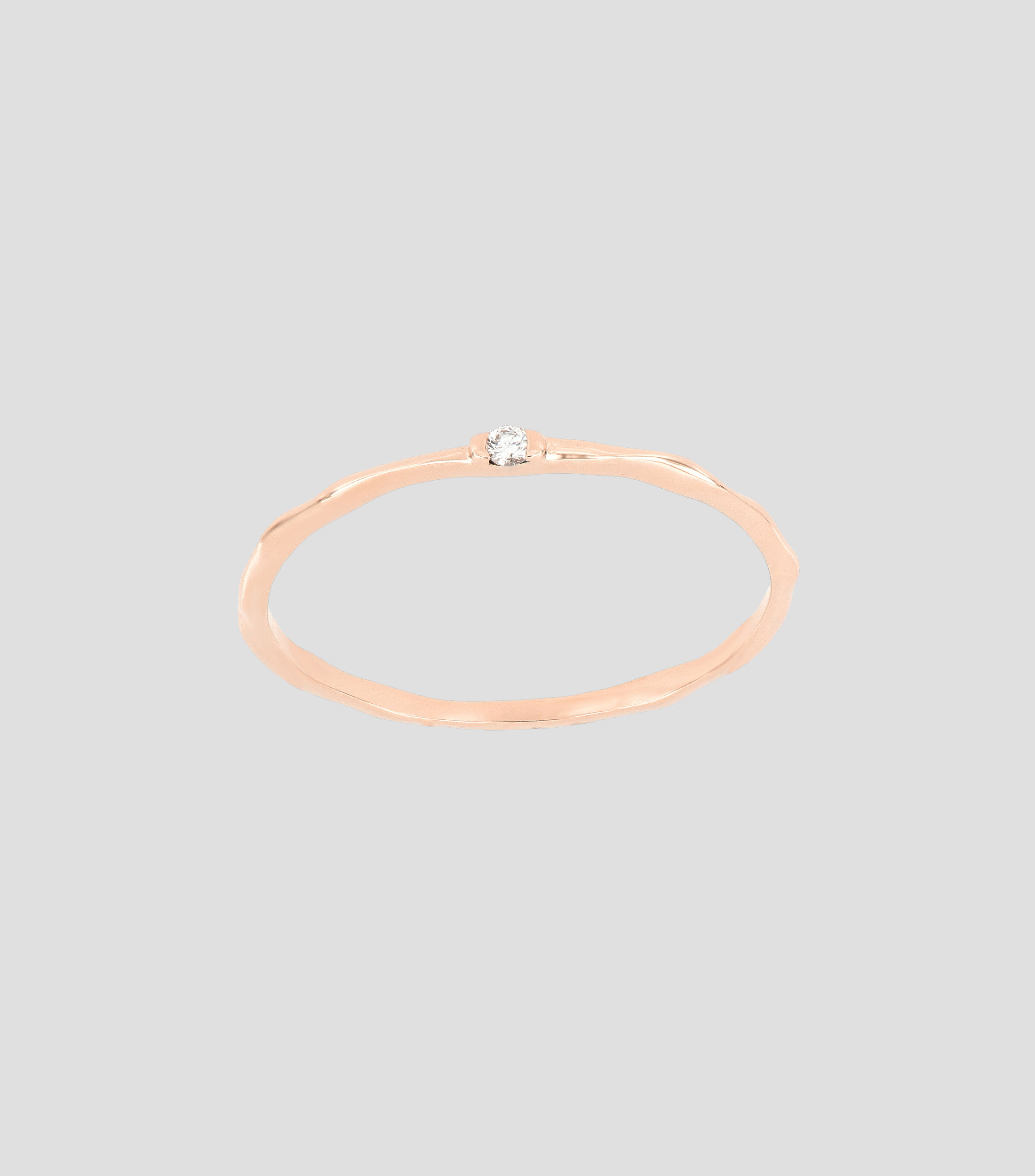 Anillo en oro rosa de 18 Kts Mujer