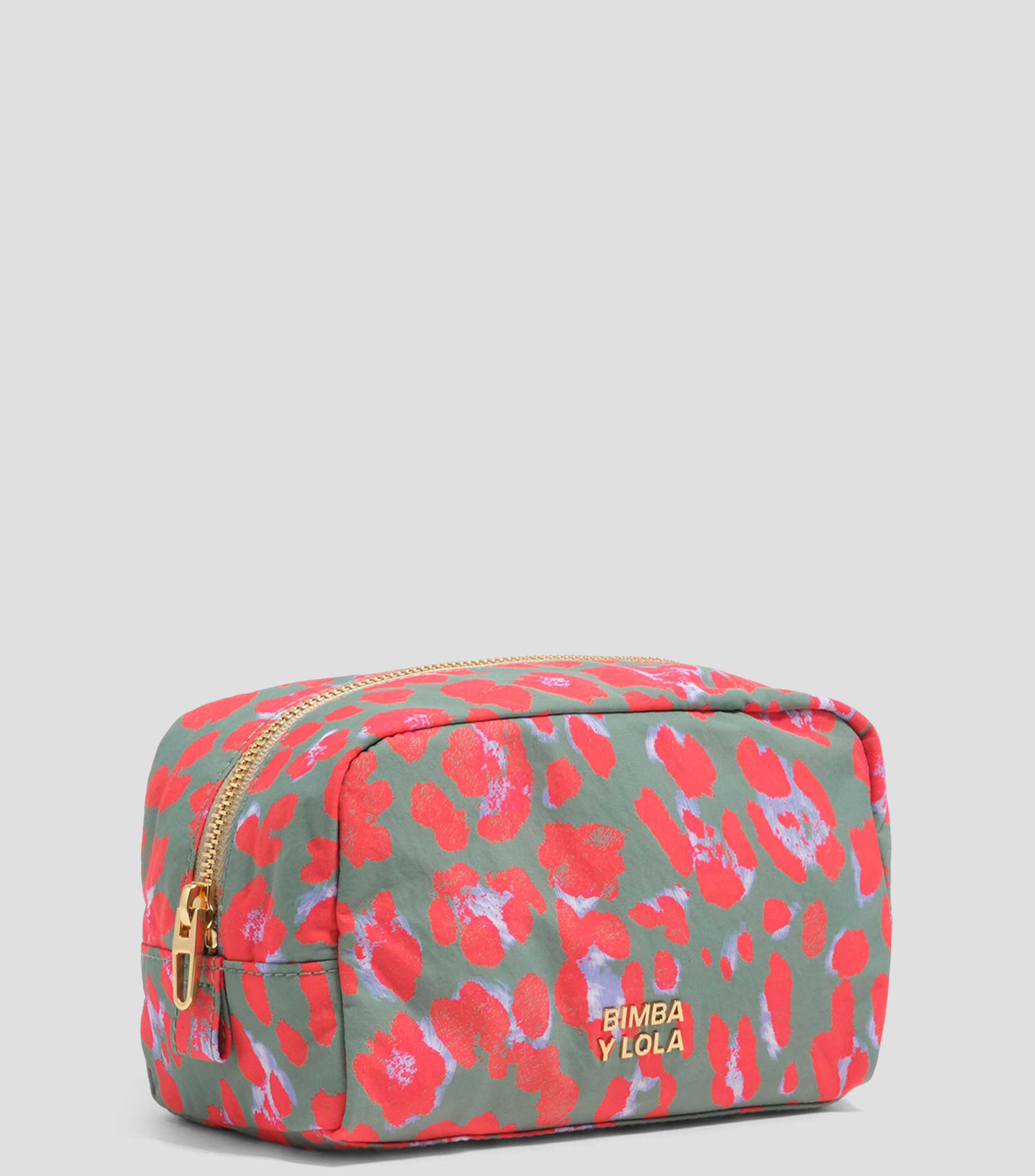 Cosmetiquera con estampado Leopard Mujer