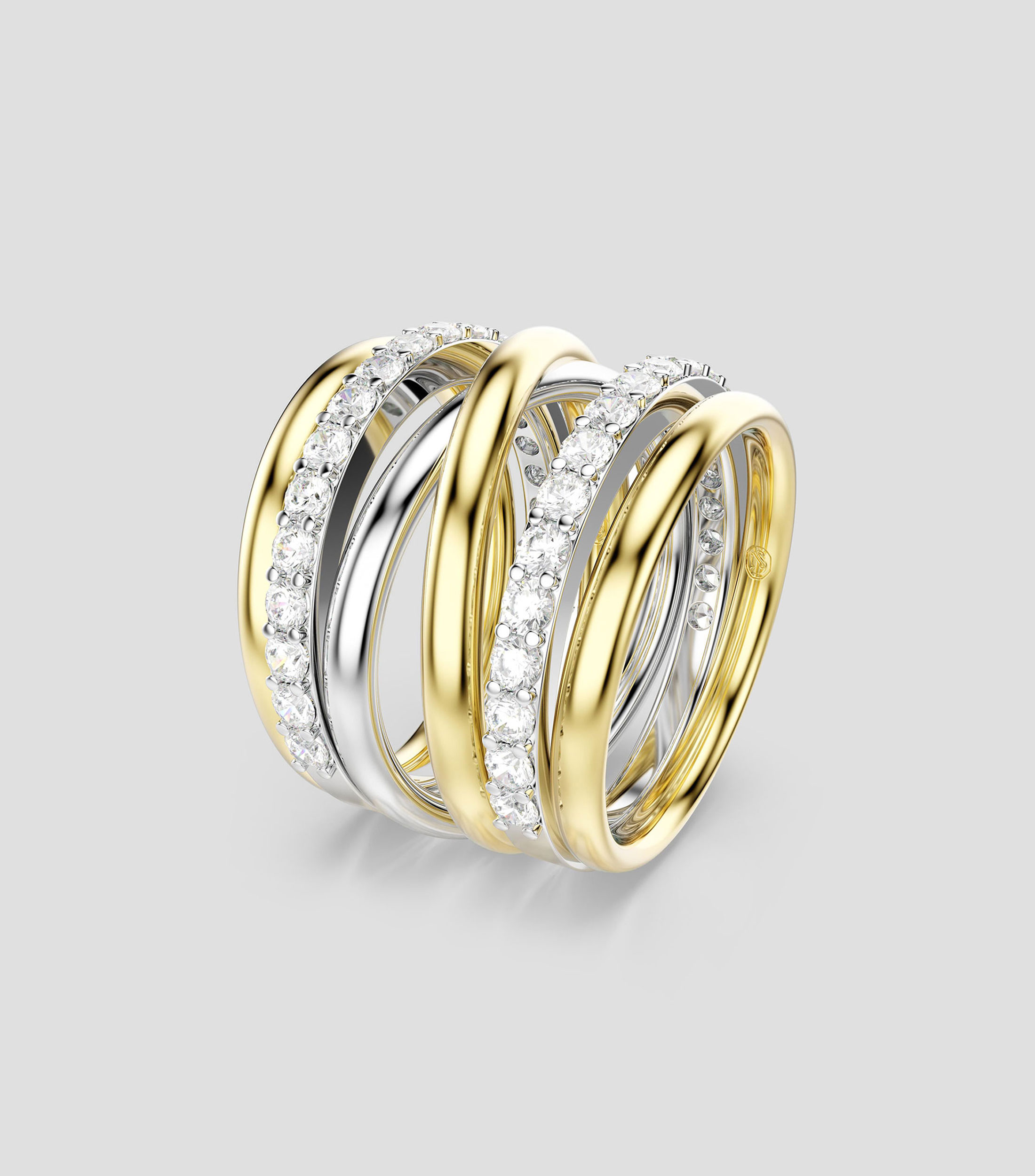 Anillo Hyperbola con piedras Mujer