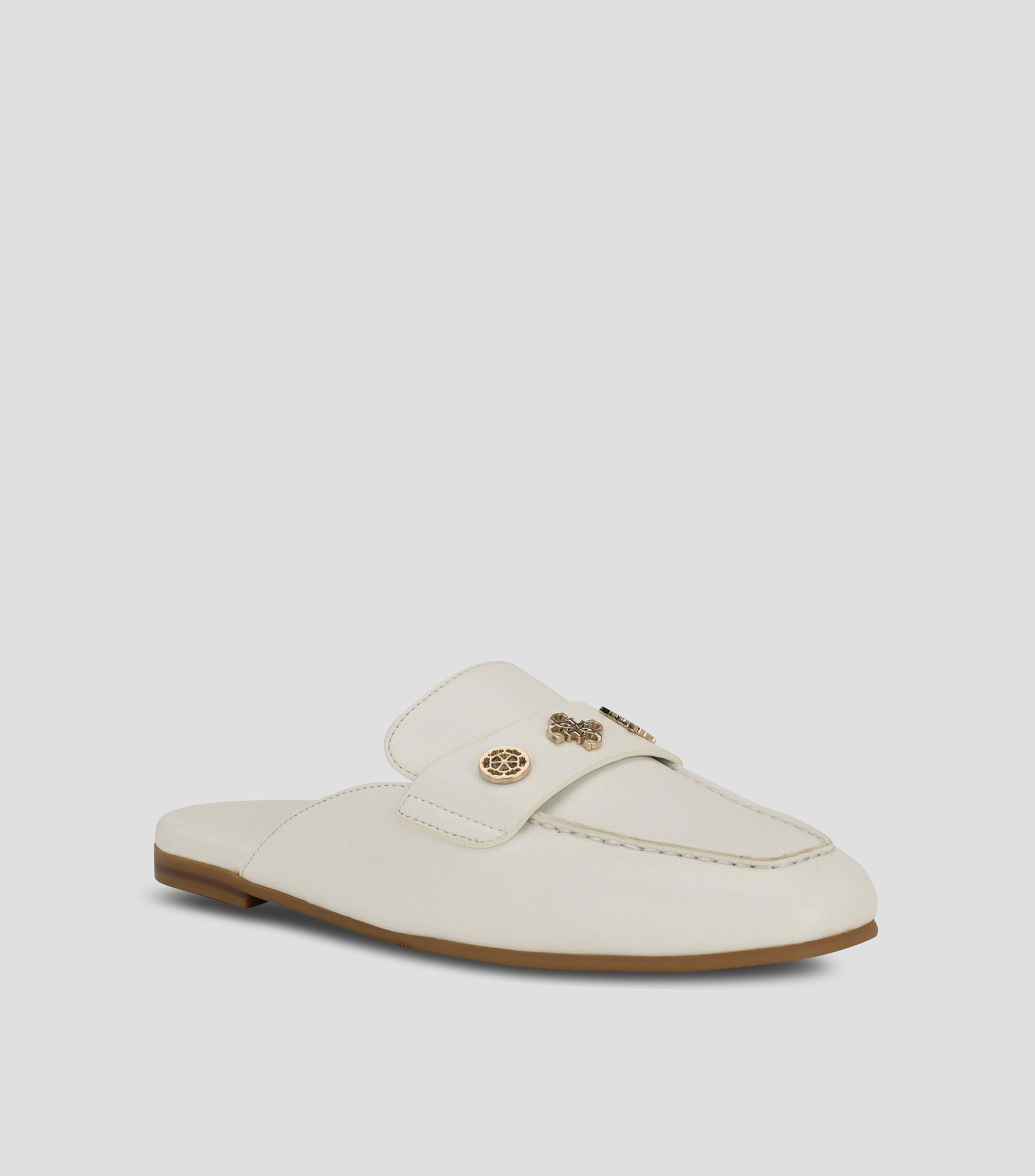 Zuecos casuales slip on con tacón bajo ancho Mujer