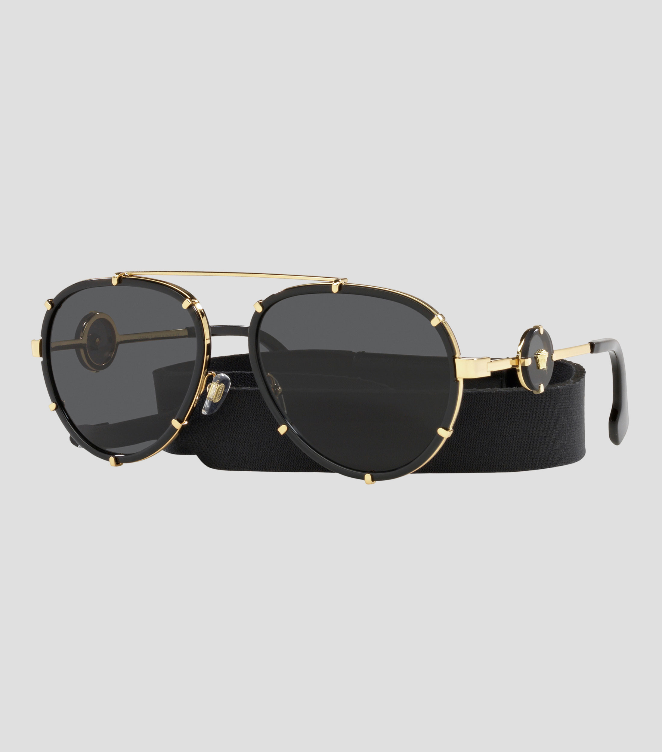 Lentes de sol aviador negros Mujer