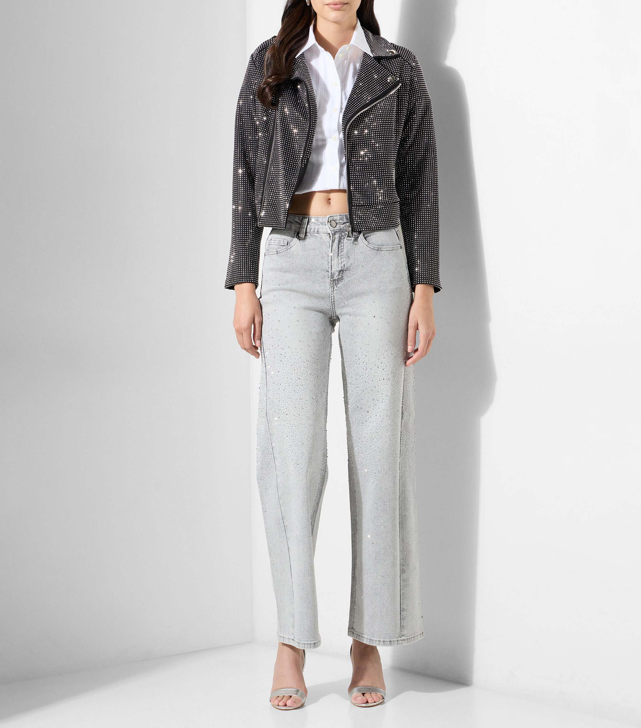 Jeans de corte amplio Mujer