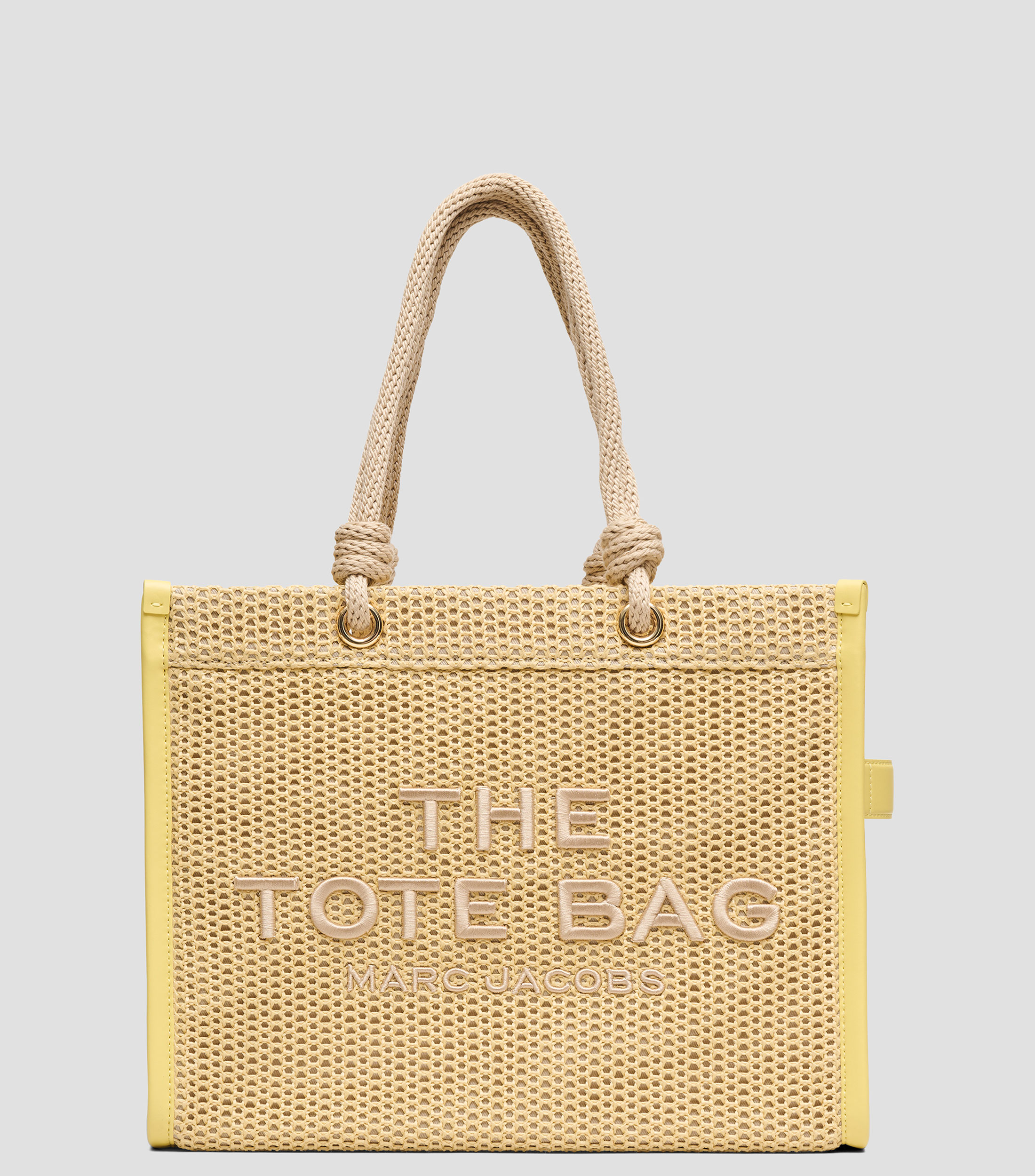 Bolsa tote Woven Rope Large sólida Mujer