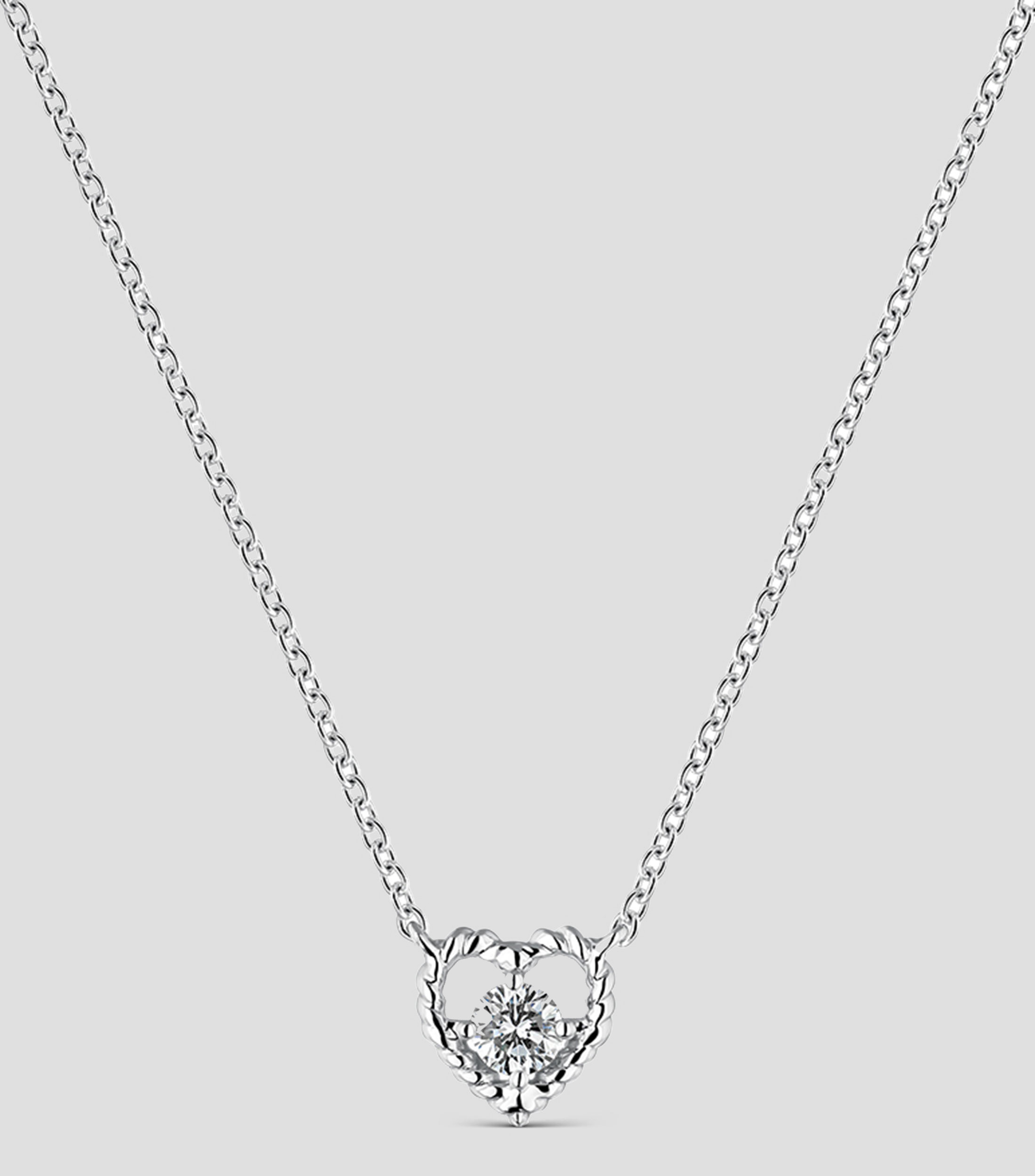 Collar en oro blanco de 18 kilates Grace Mujer