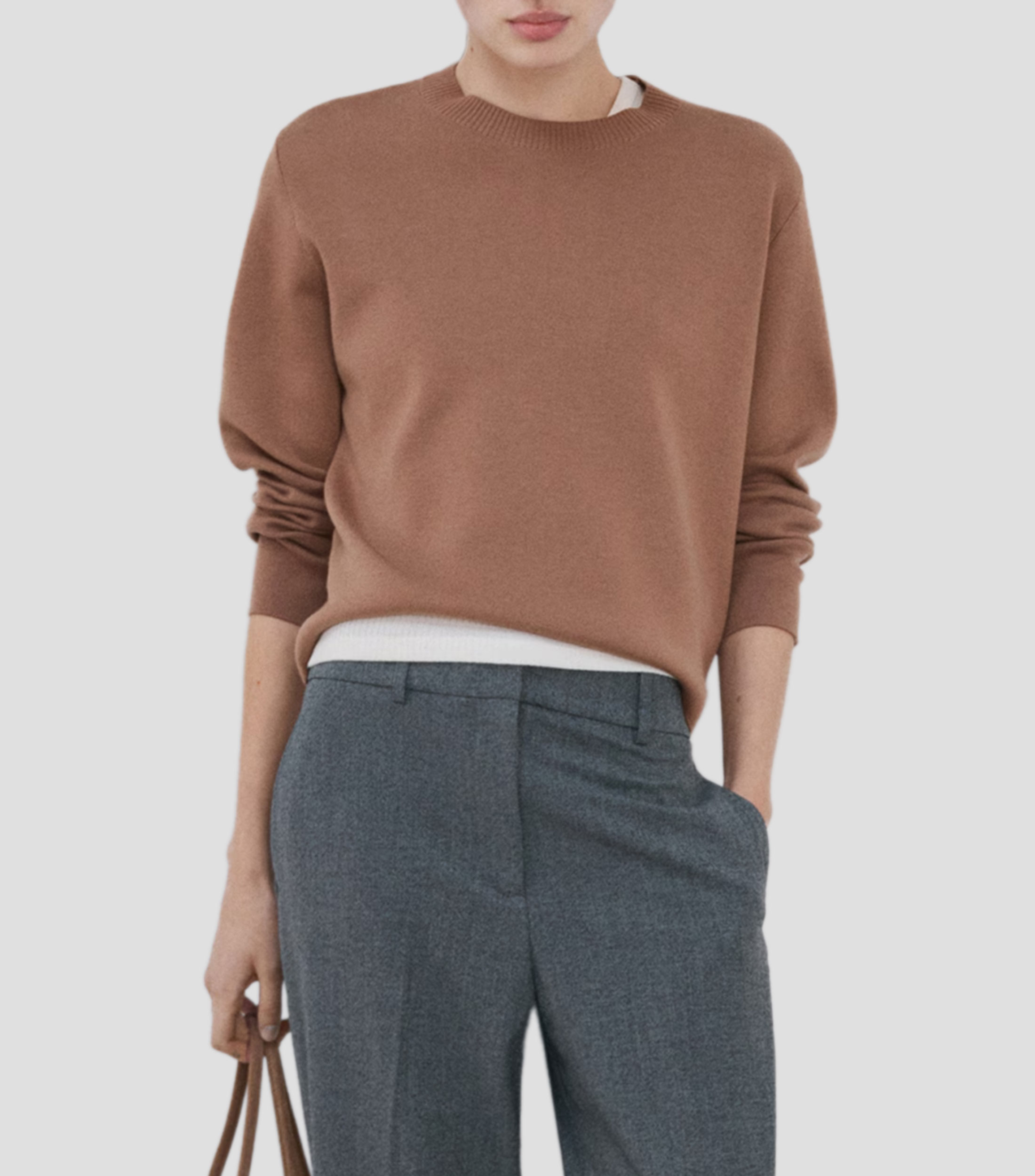 Suéter cuello redondo Mujer