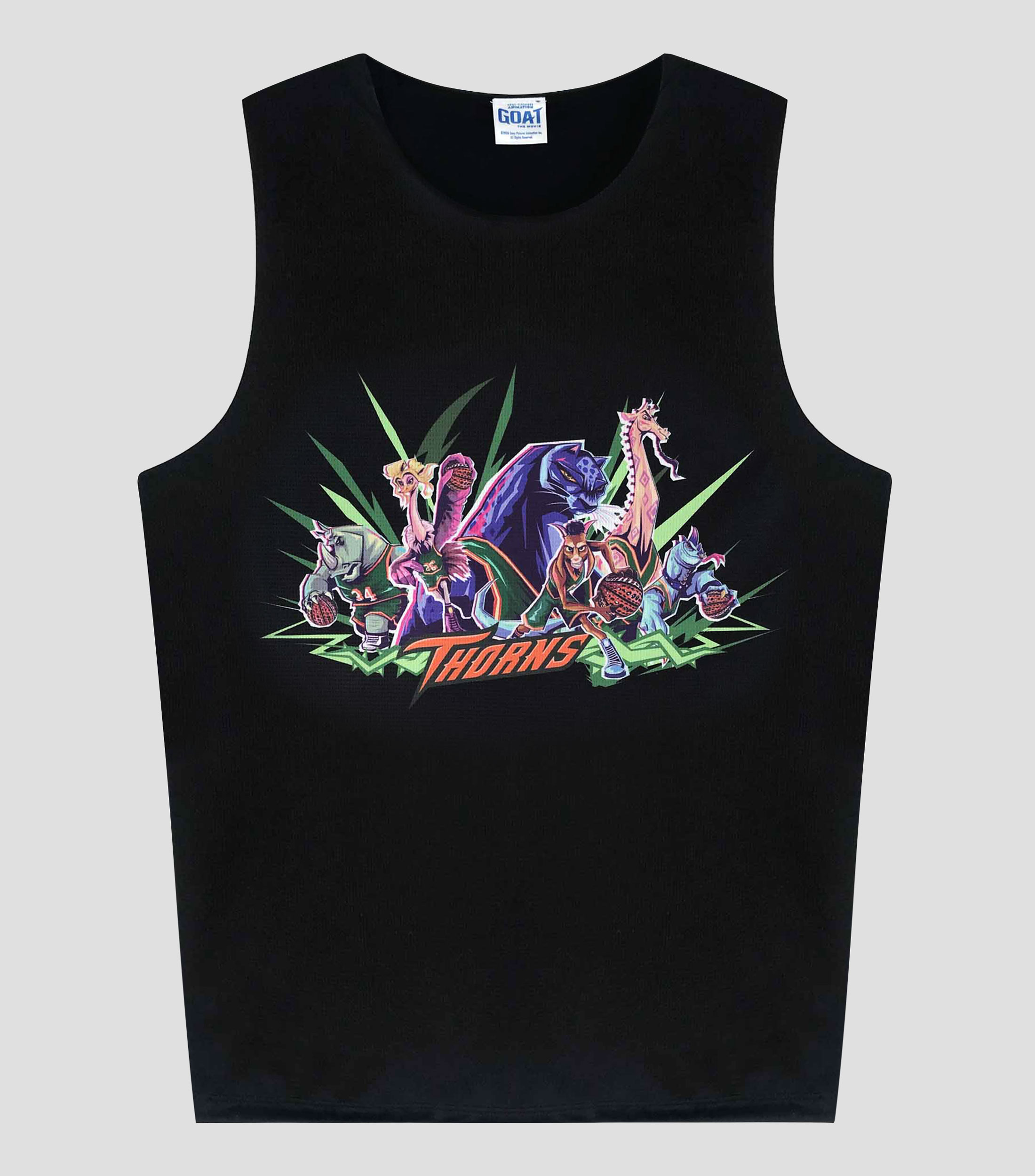 Playera cuello redondo sin mangas estampada Niño