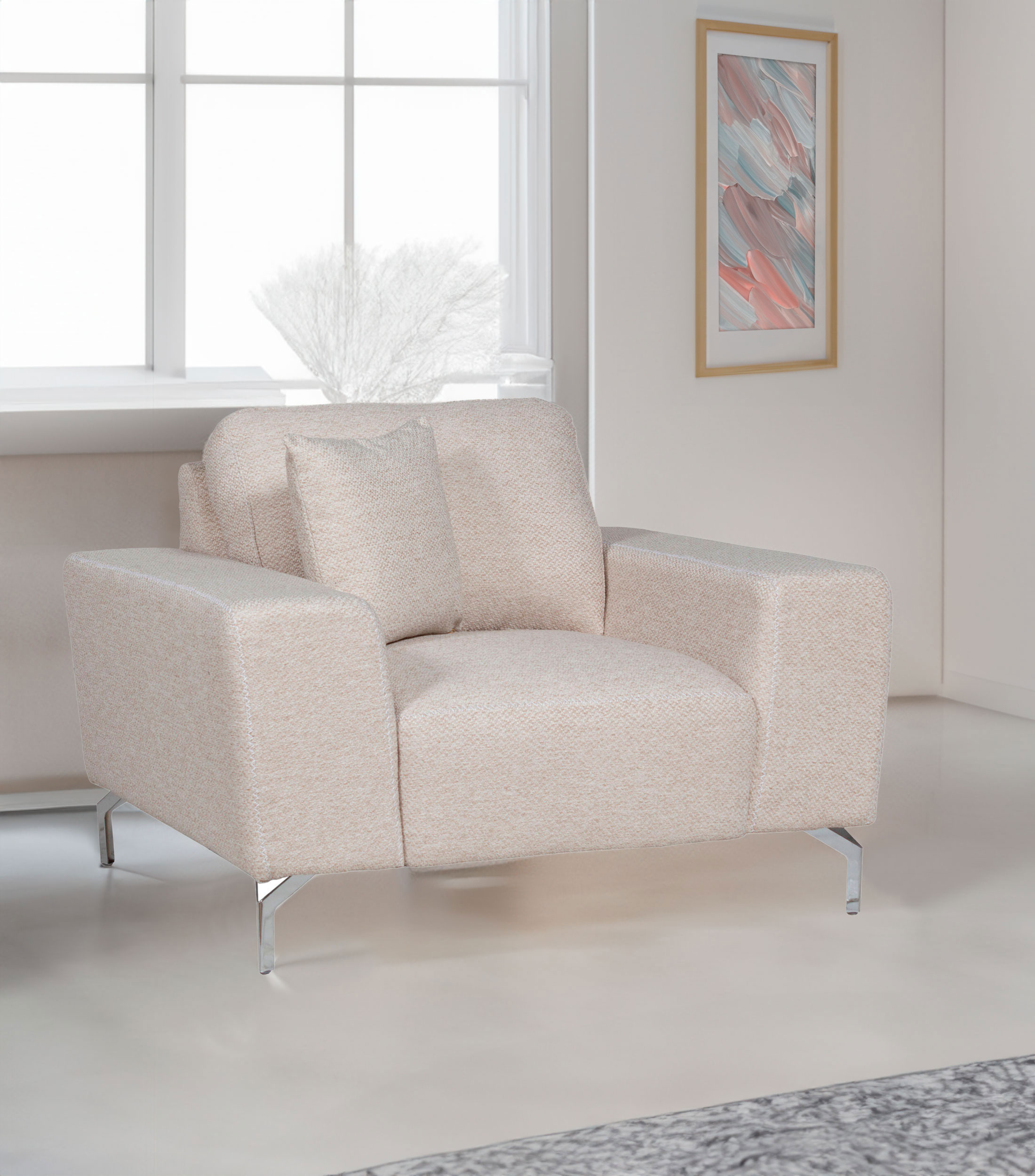 Sillón Salas de Tela Beige