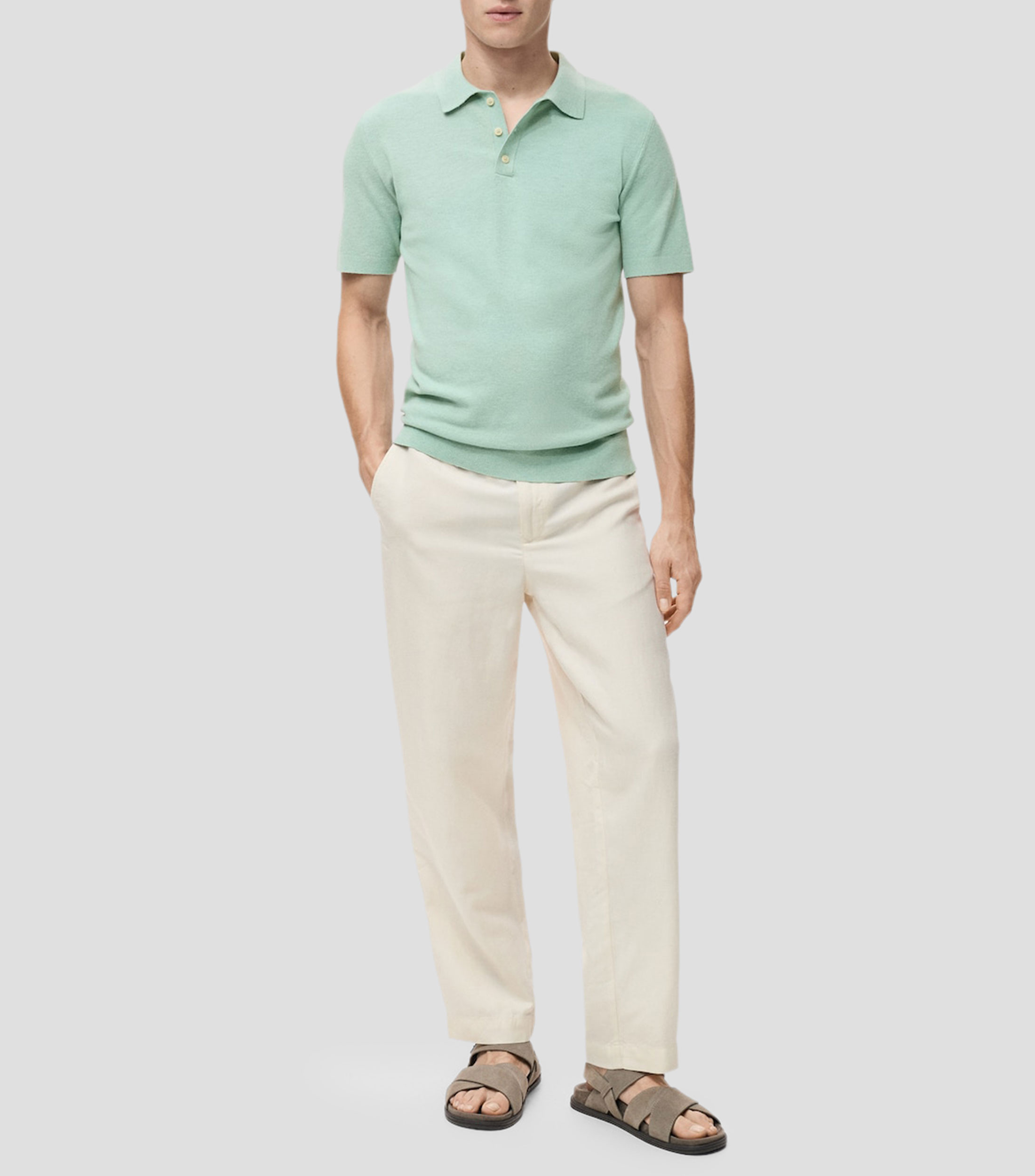 Playera tipo polo manga corta Hombre