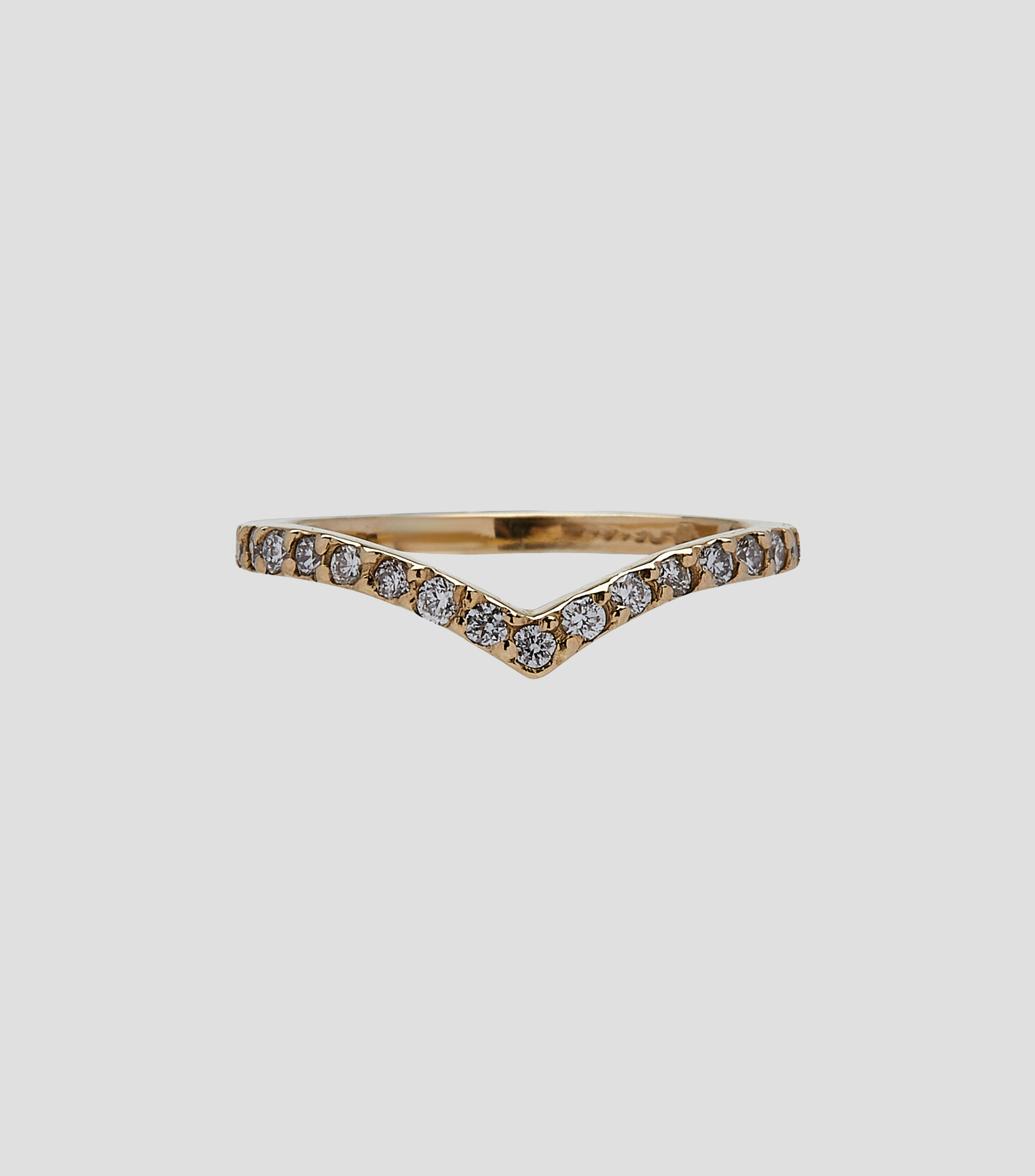 Anillo Churumbela en Oro Amarillo de 14 Kilates con Incrustacion Mujer