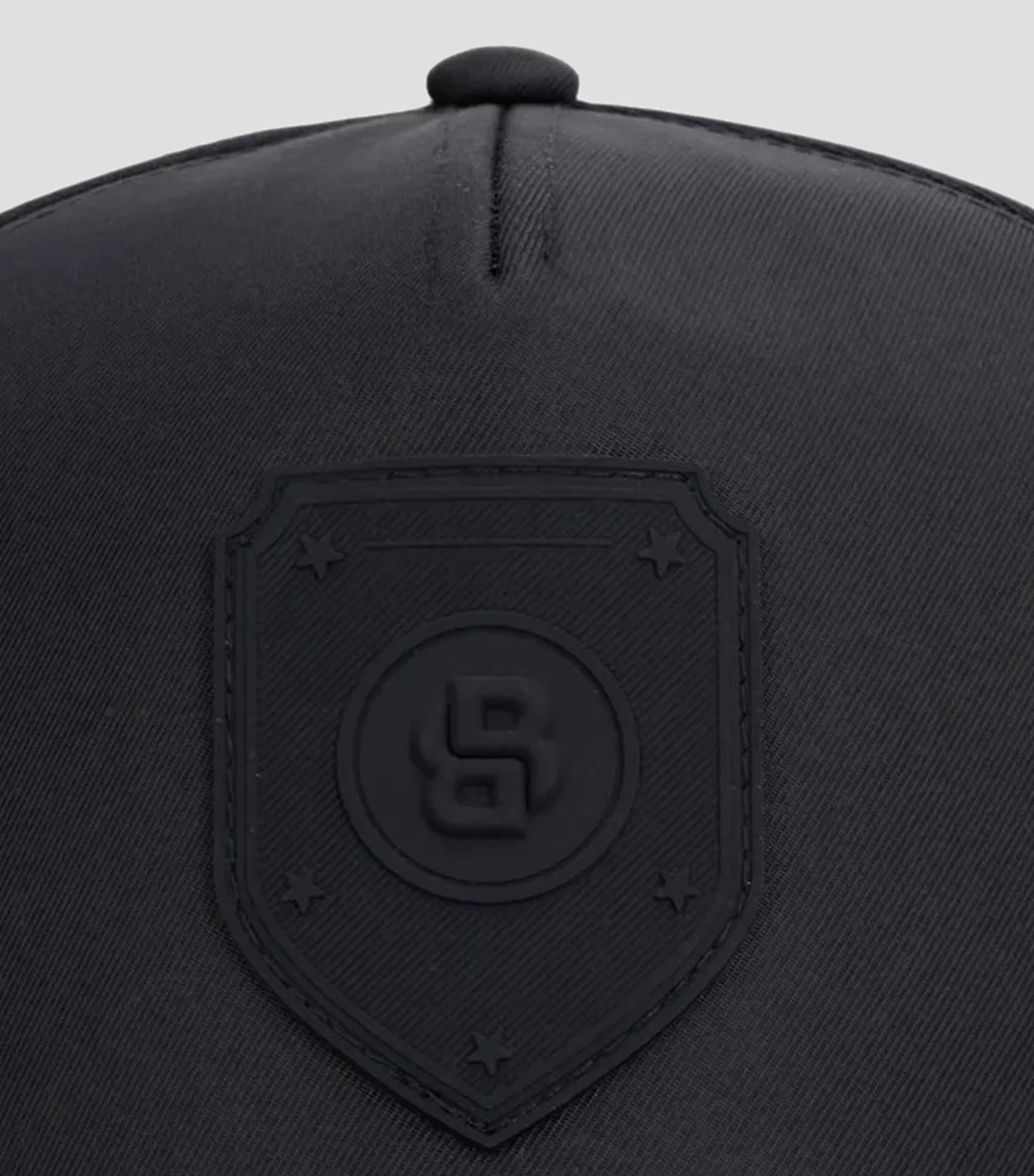 Gorra Poulin con logo negra Hombre