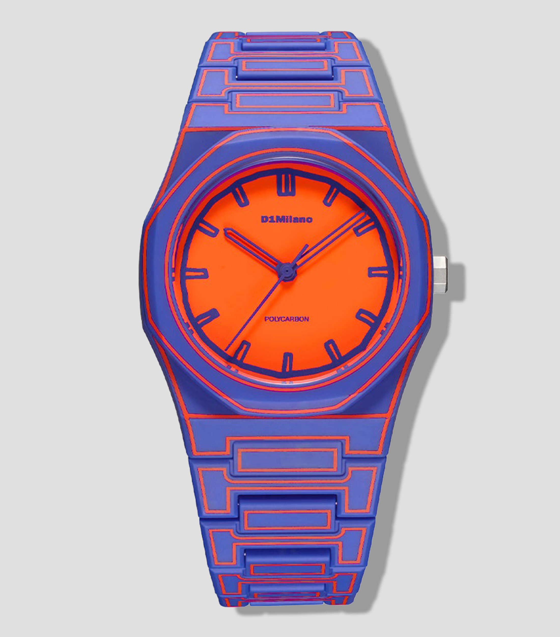 Reloj para Hombre Electric Sketch casual morado, naranja