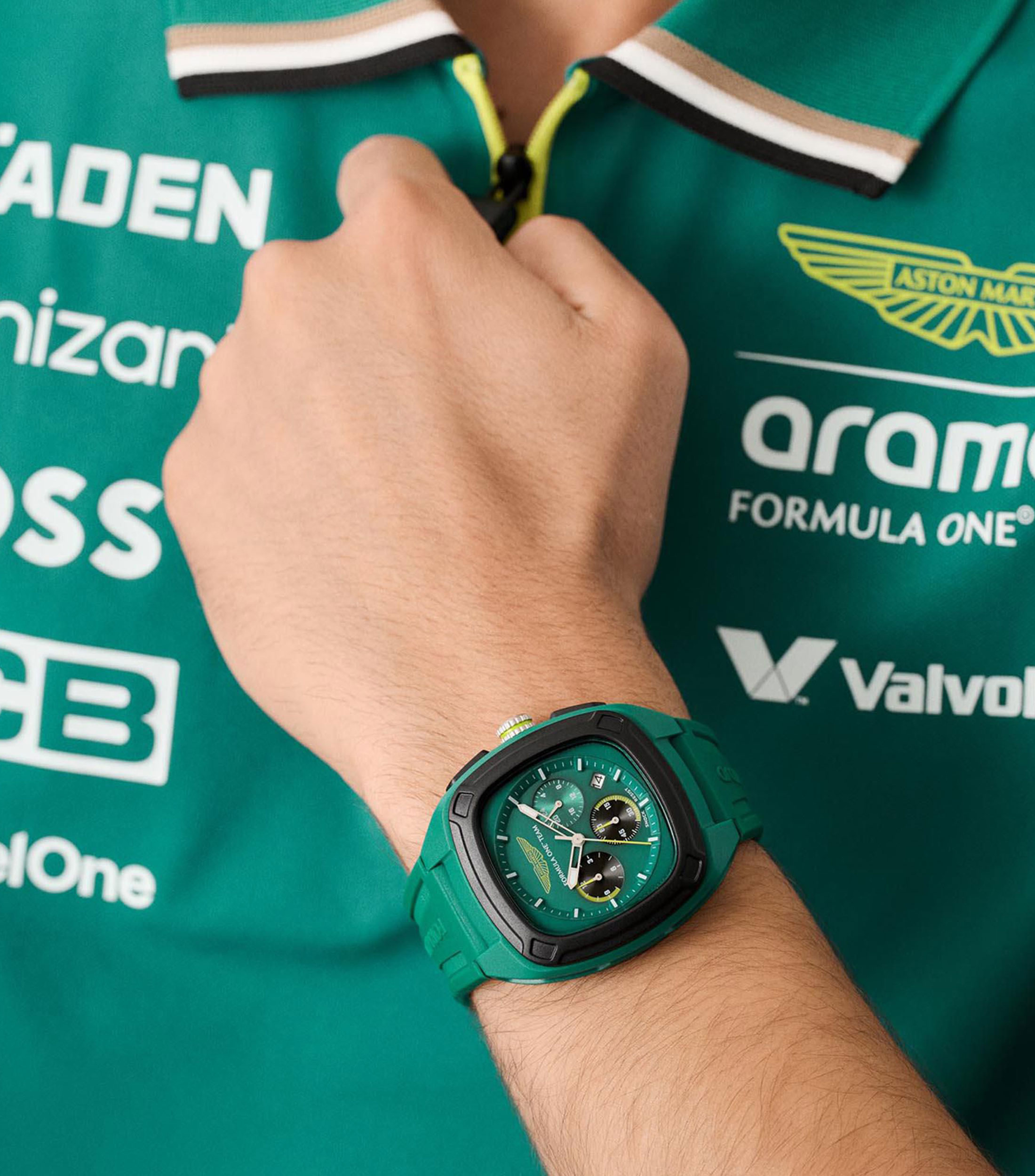 Reloj para hombre Fórmula 1 OVR Casual Verde