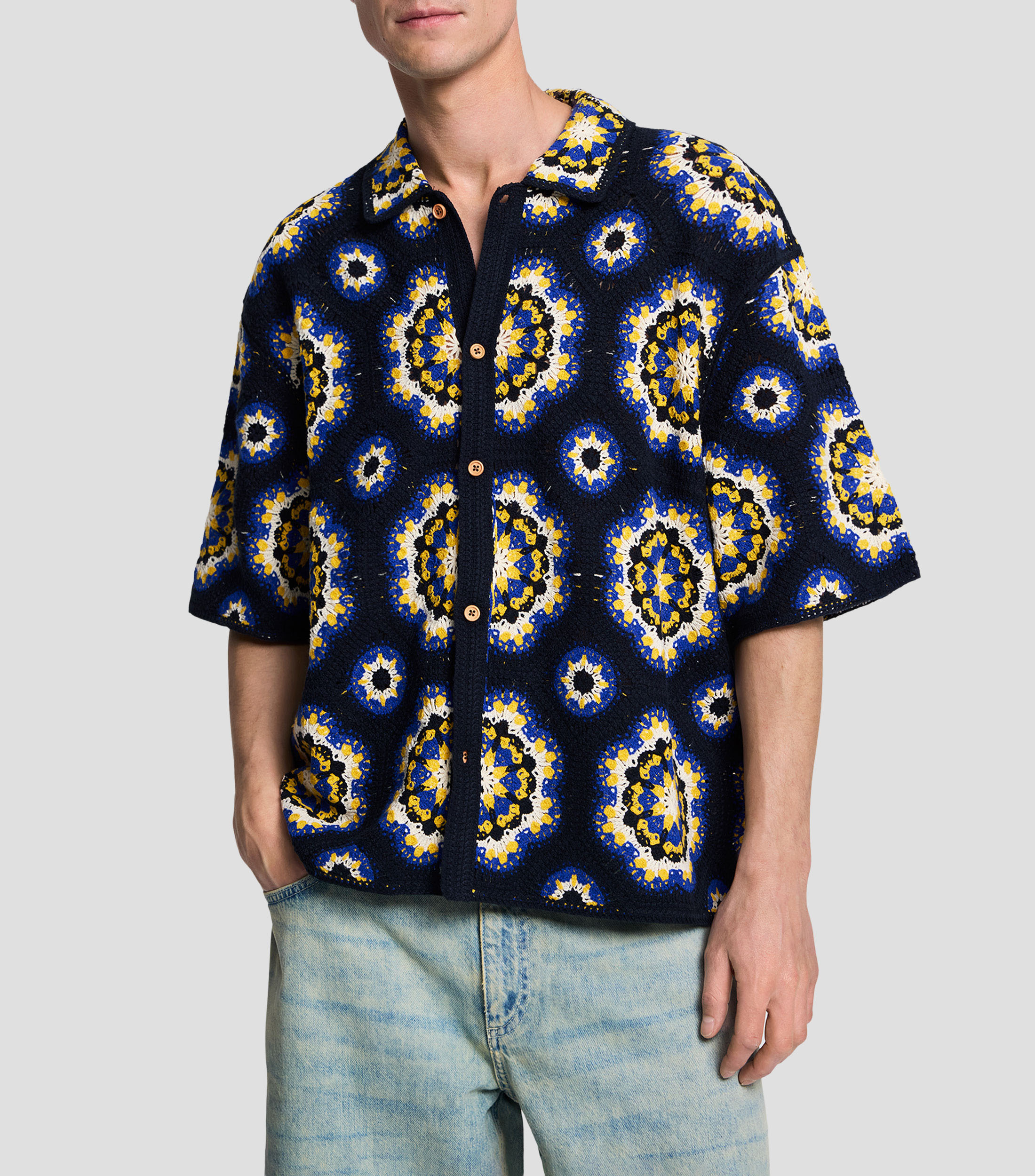 Camisa crochet Hombre