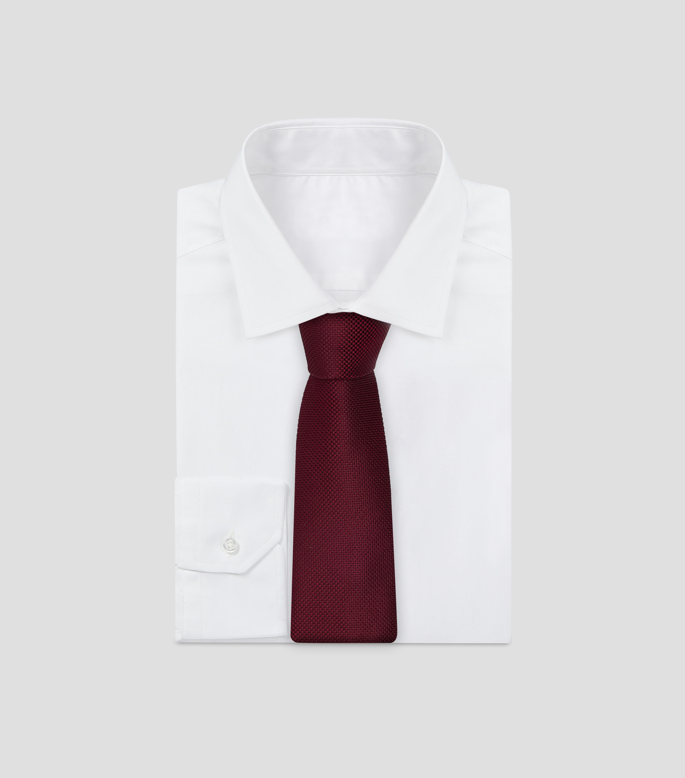 Corbata ancha en seda con microdiseño