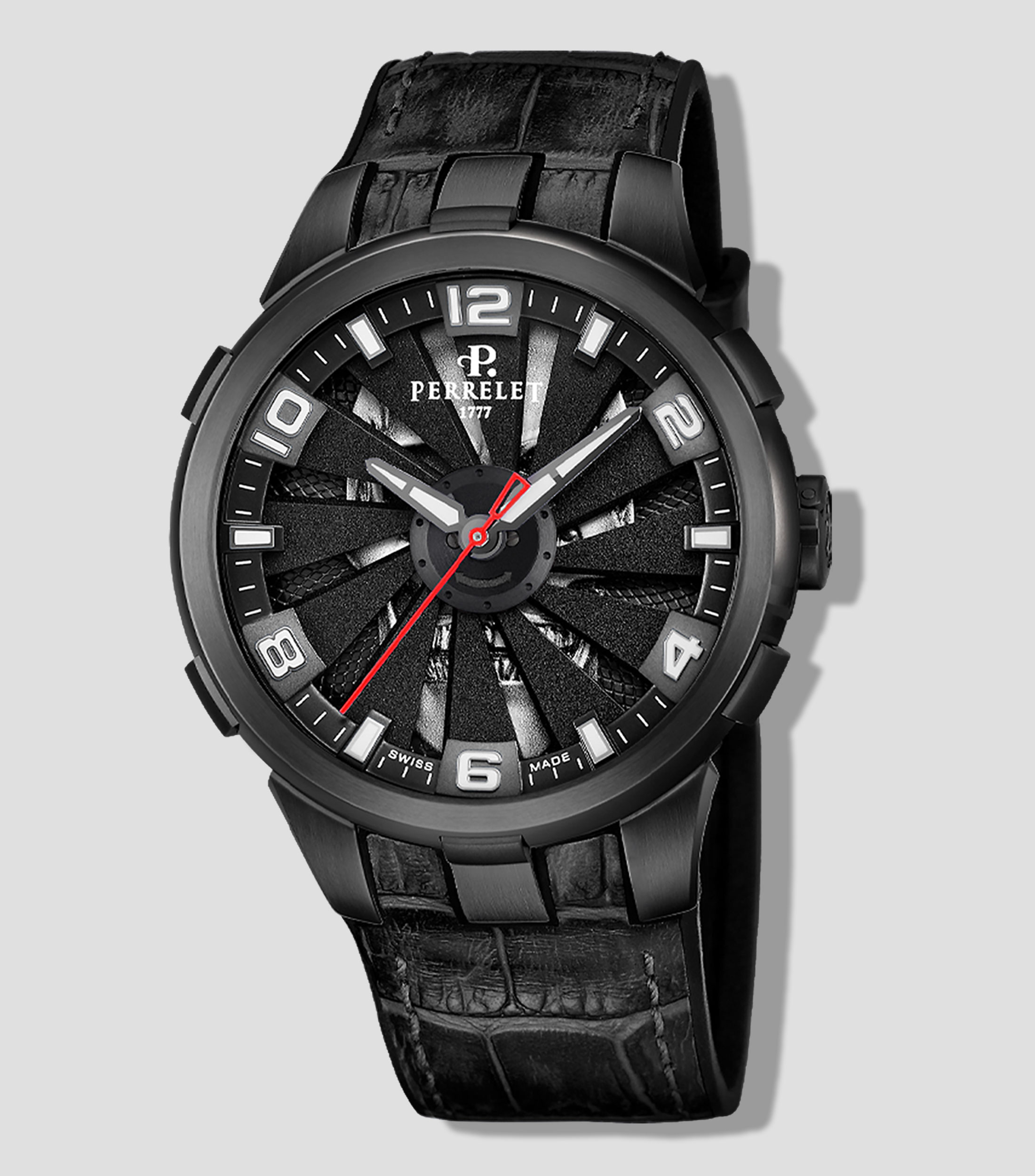 Reloj Turbine Skull para Hombre Casual Negro