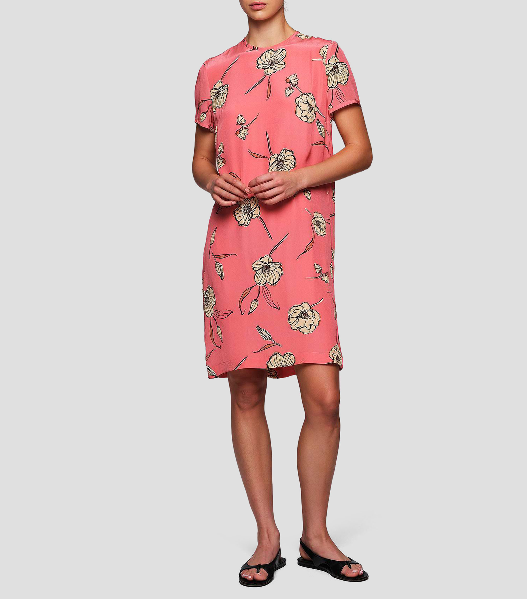 Vestido corto estampado Mujer