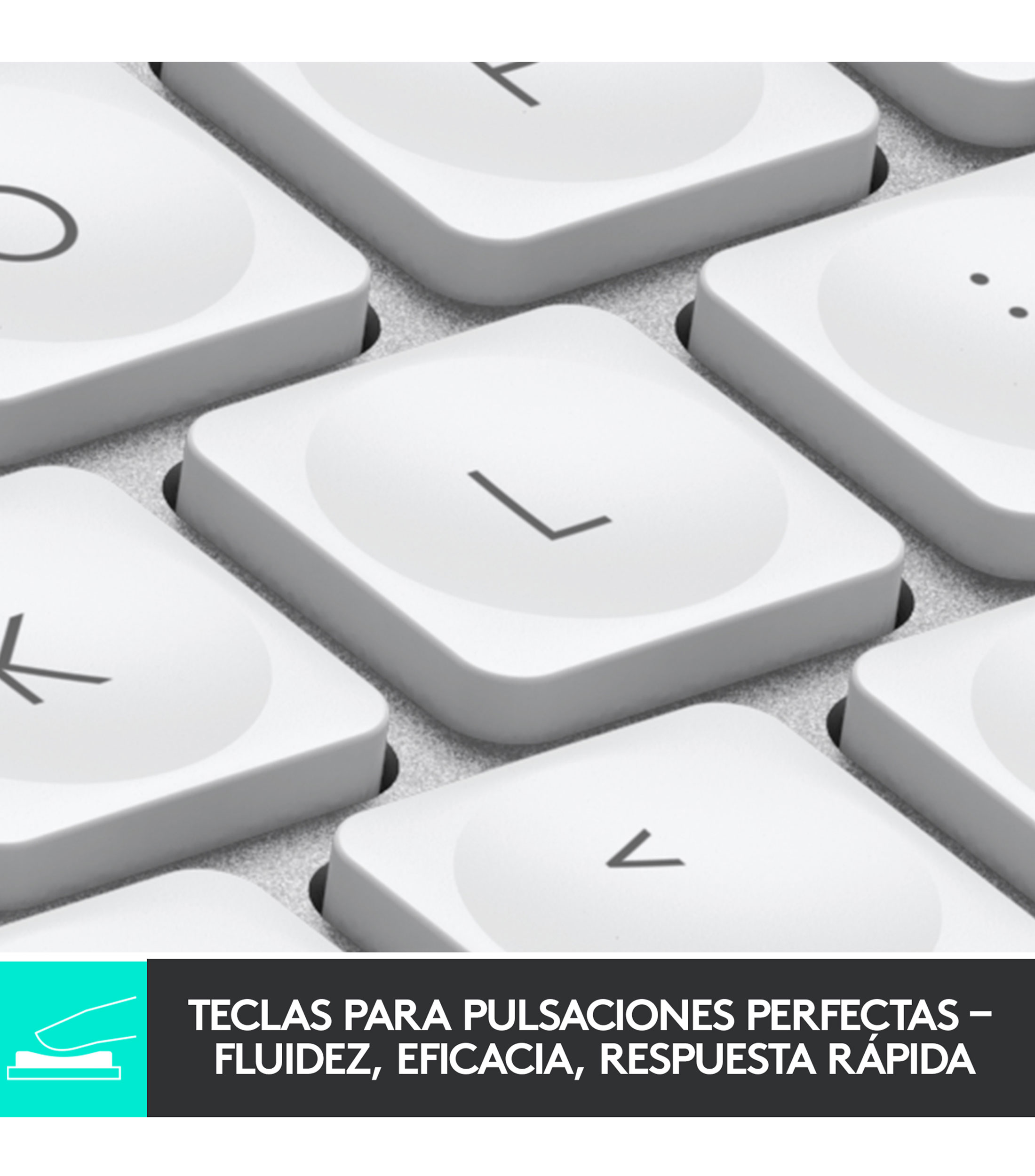 Logitech Teclado Inalámbrico MX Keys Mini Bluetooth - Gris Pálido
