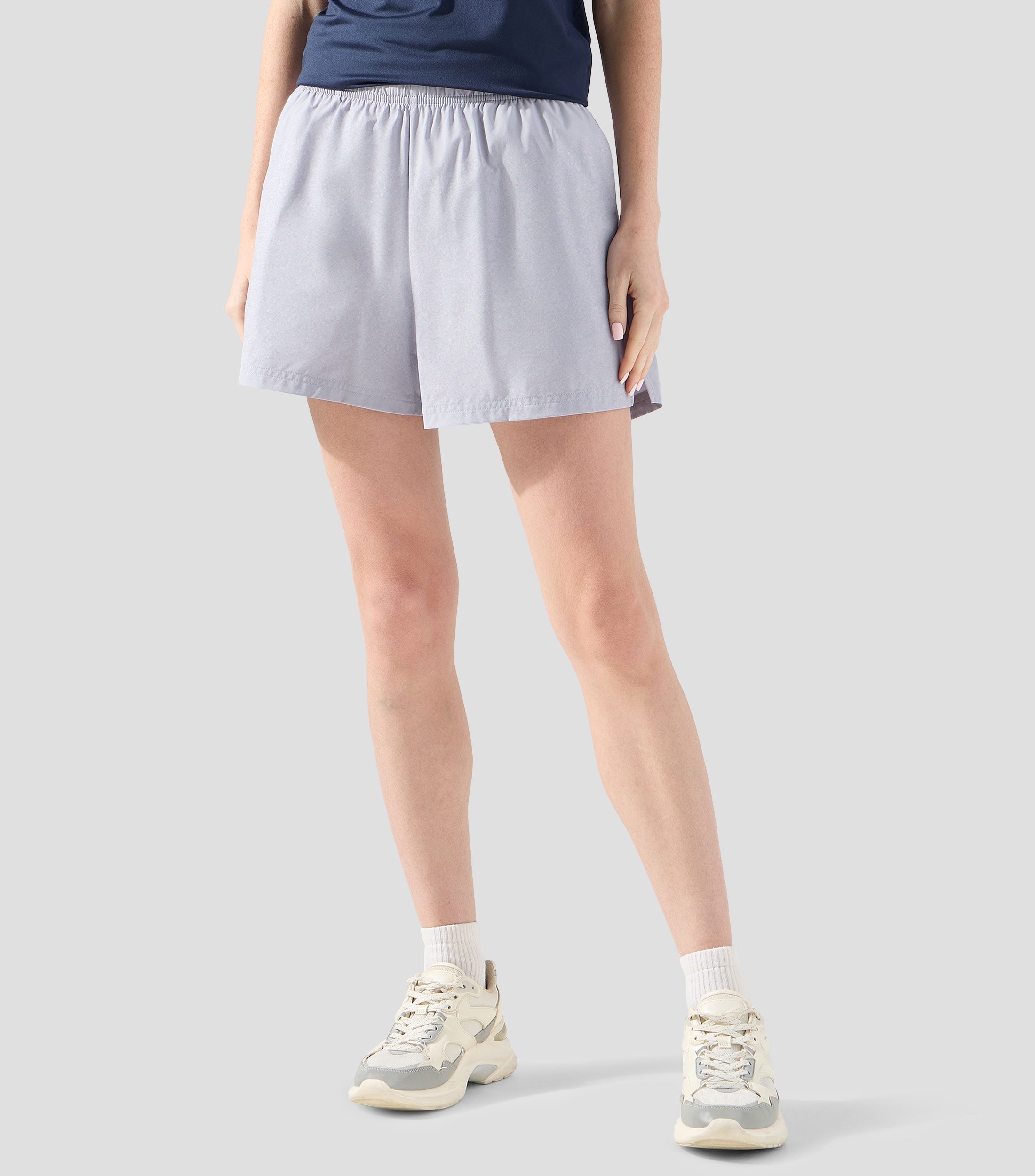 Short de entrenamiento liso Mujer