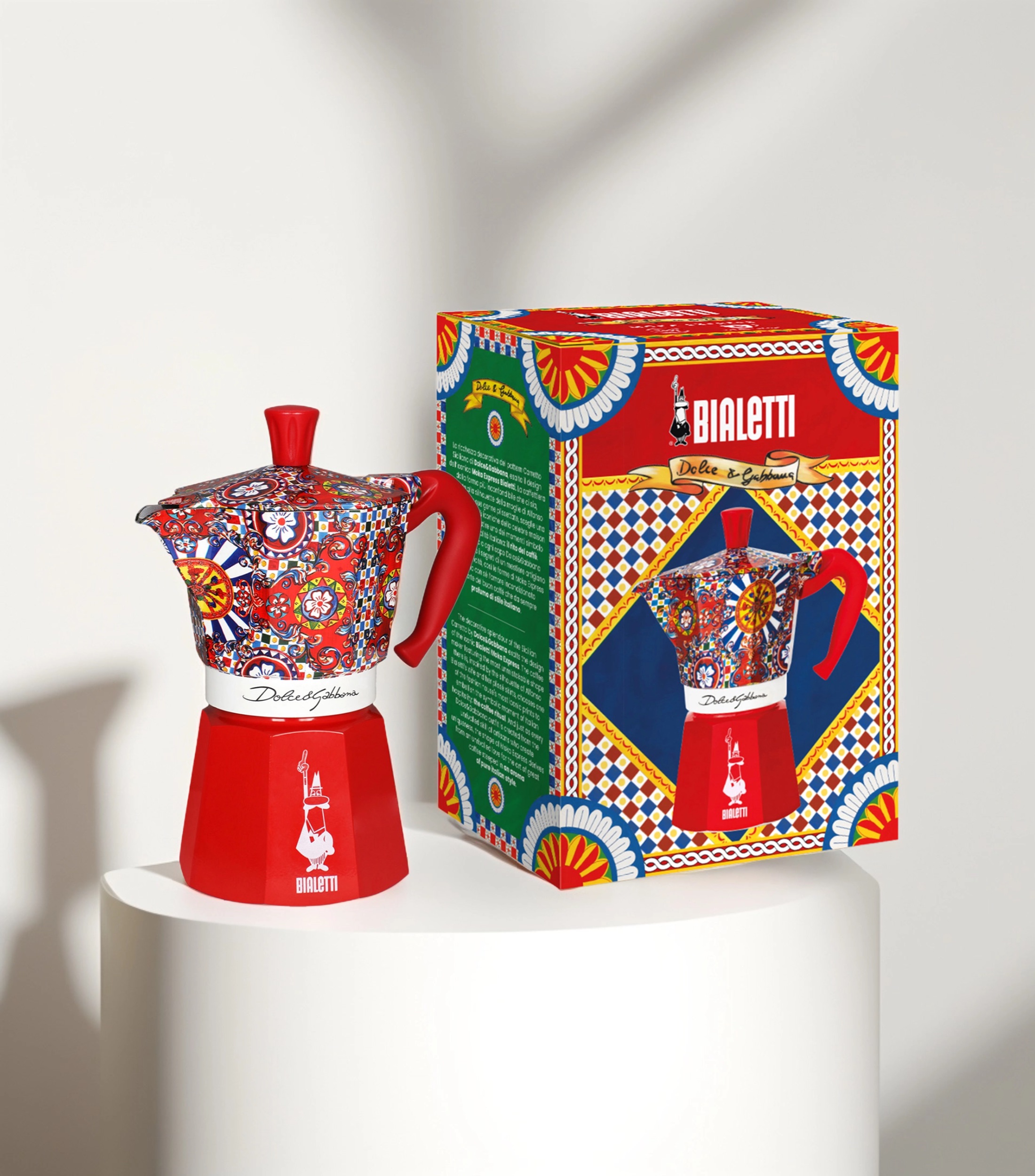 Cafetera italiana roja