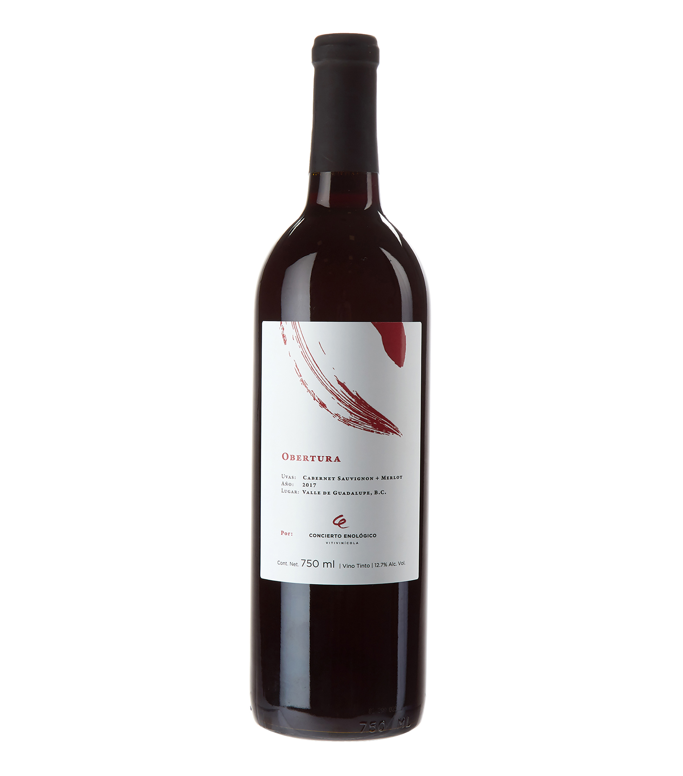 Vino tinto ensamble Obertura México, 750 ml
