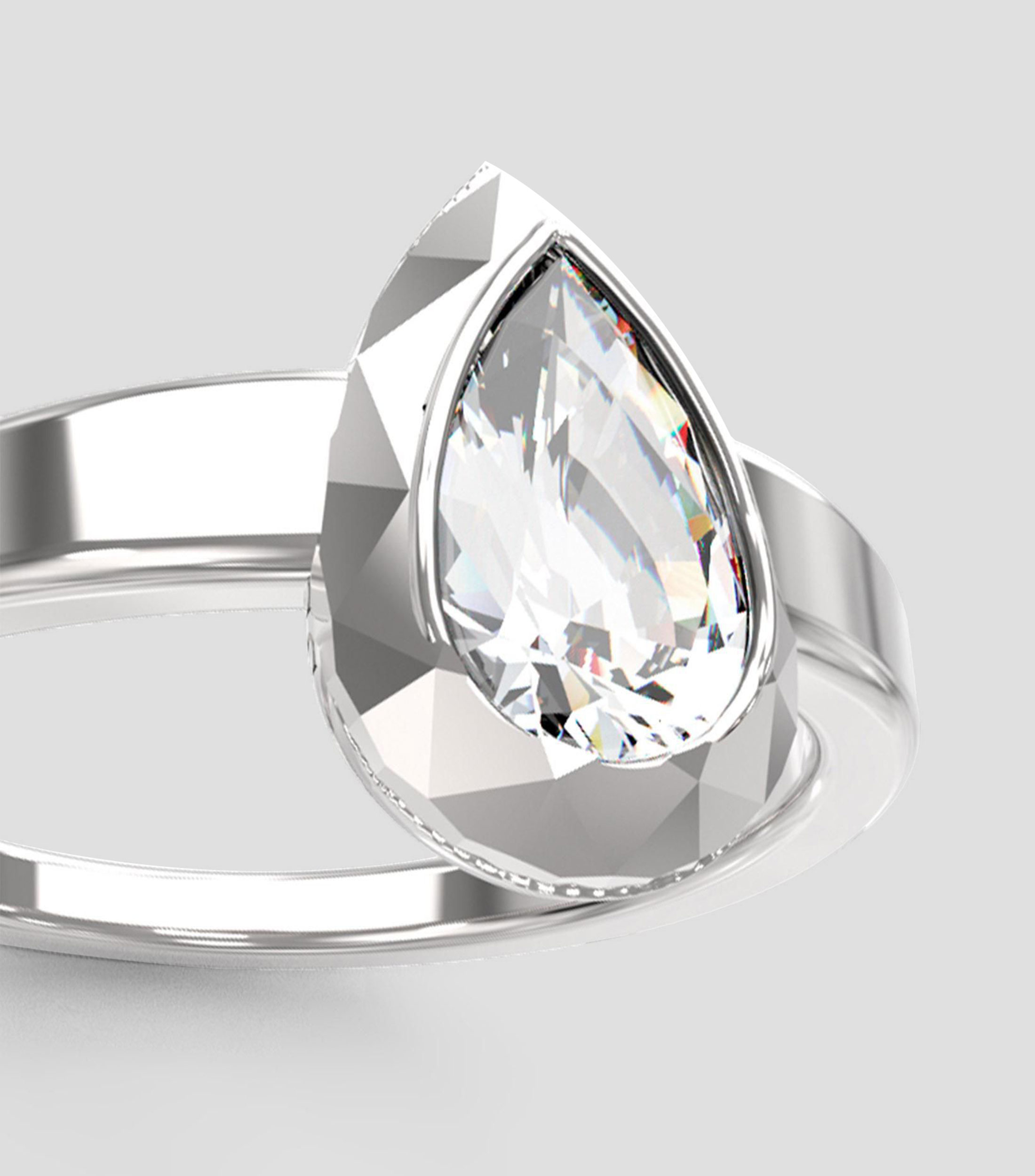 Anillo 4G Light con circonia Mujer