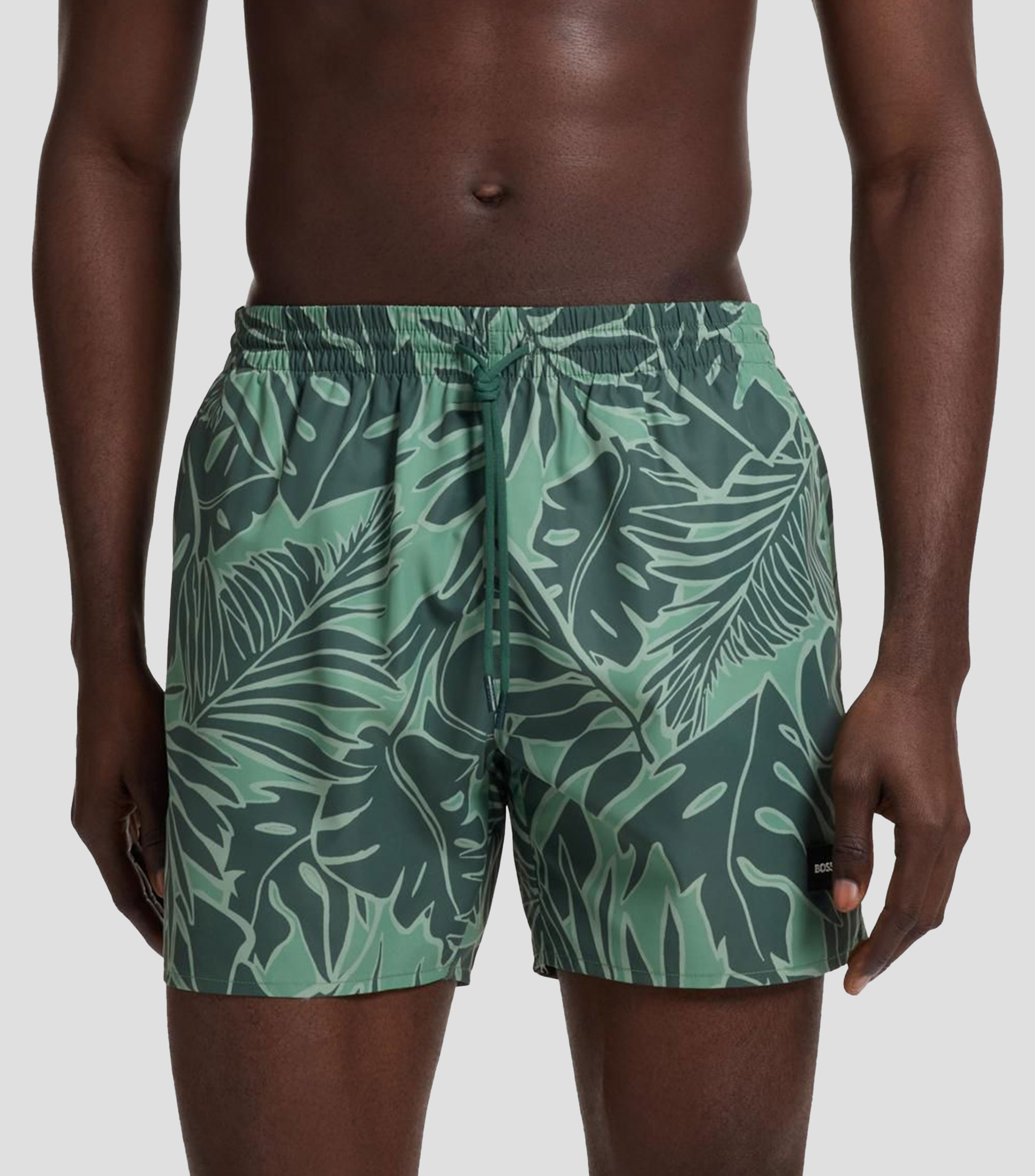 Traje de baño BOSS con estampado integral e insignia de logo Hombre