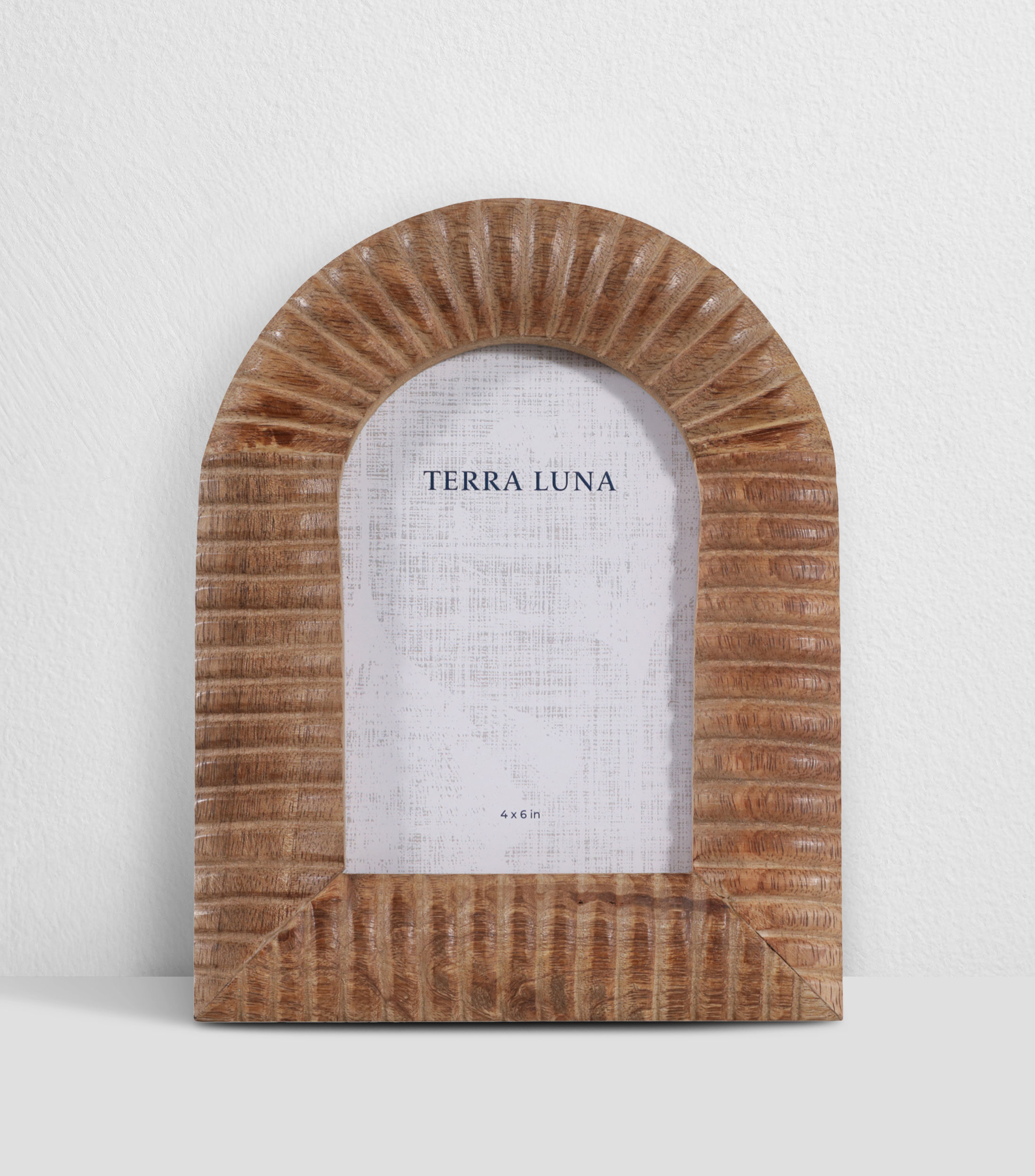 Portarretrato Arco Ribbed en madera
