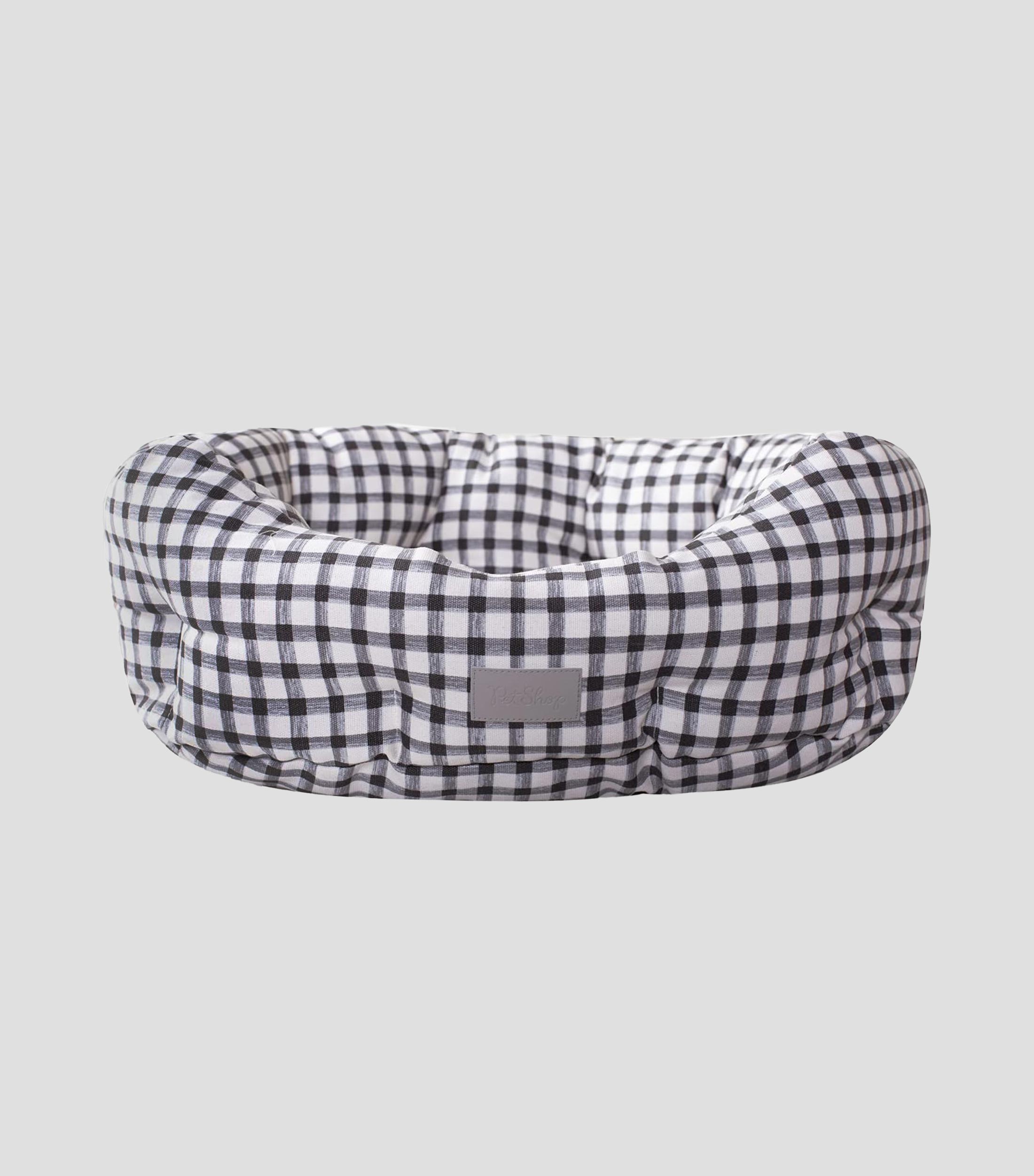 Cama para mascota Cuddler Gingham pequeña