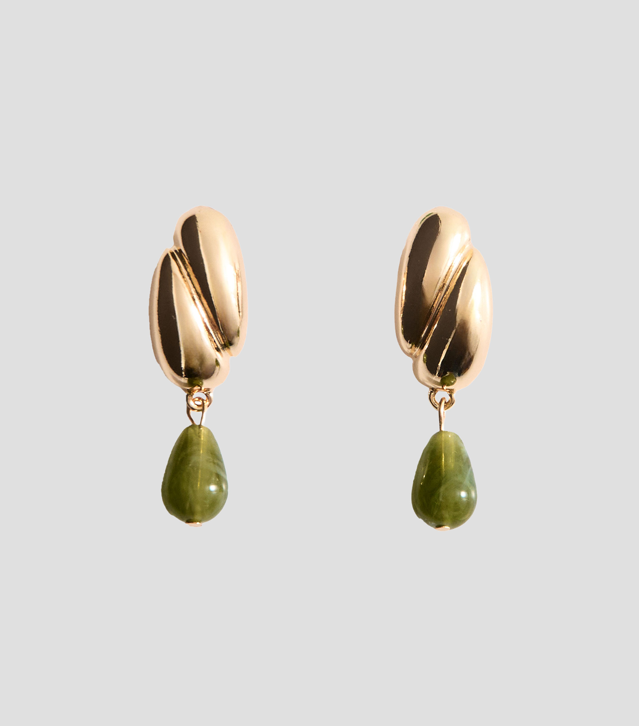 Pendientes largos combinados con gota de acrílico Fátima Mujer